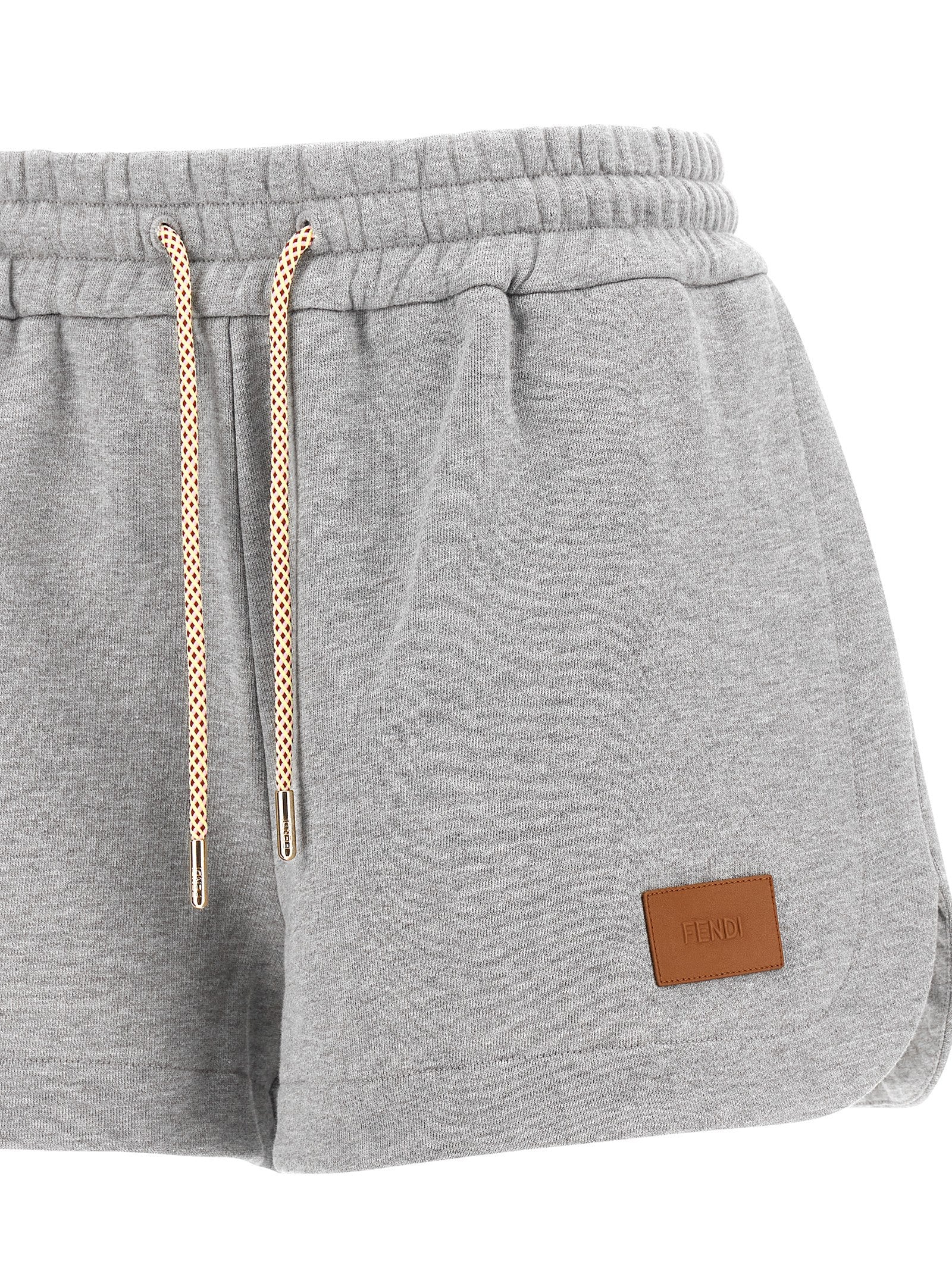 Fendi Graue Cargoshorts aus Baumwolle