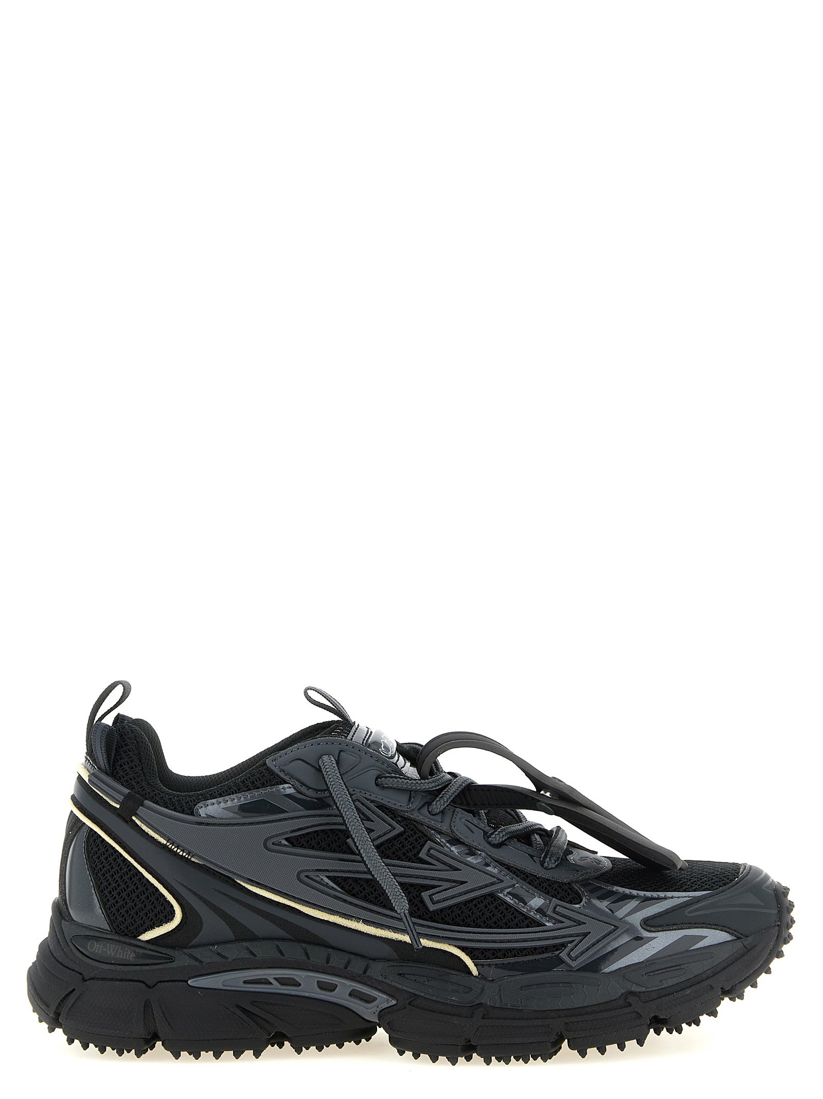 Off-White Schwarze Sneaker aus Polyethylen