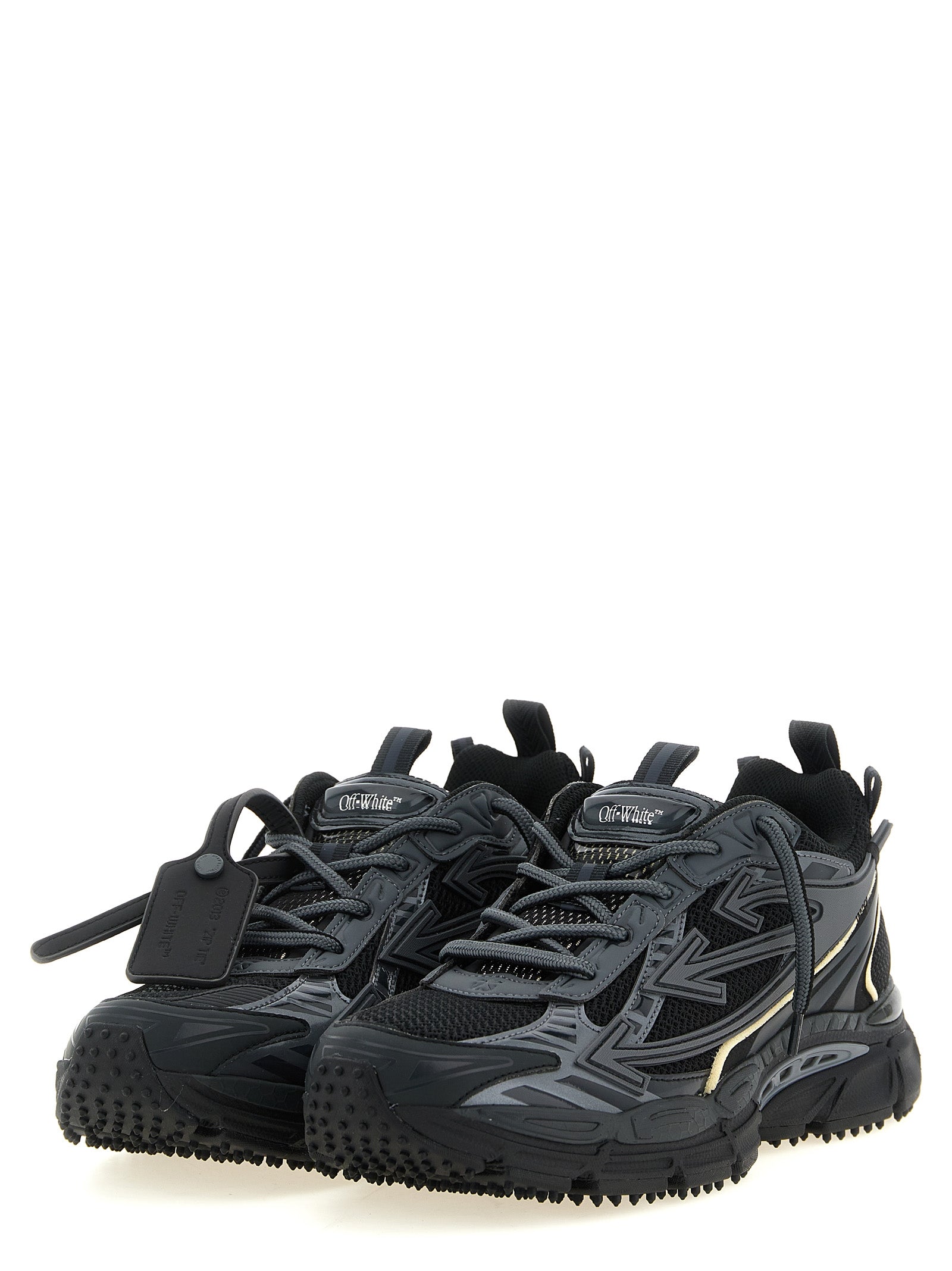 Off-White Schwarze Sneaker aus Polyethylen