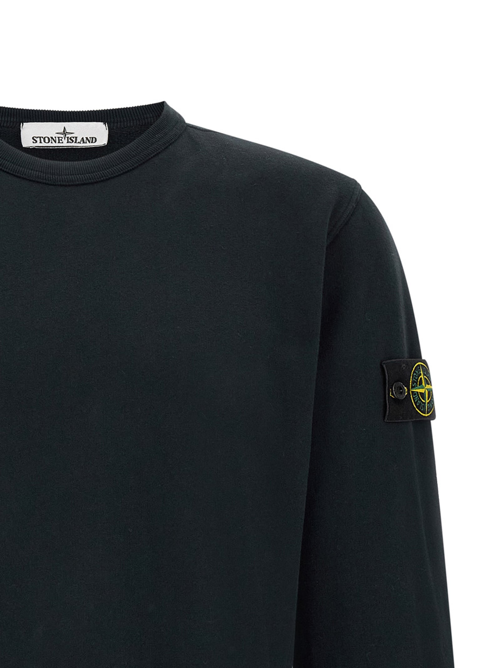 Stone Island Blauer Baumwoll-Sweatshirt