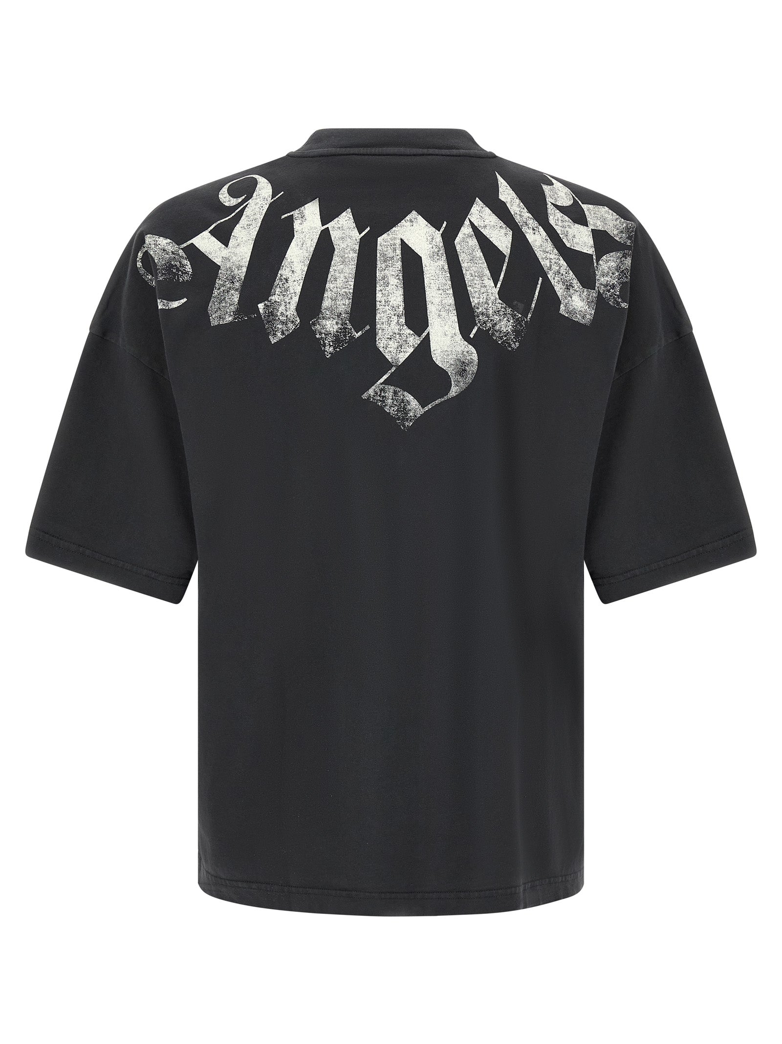 Palm Angels Schwarzes Baumwoll-T-Shirt