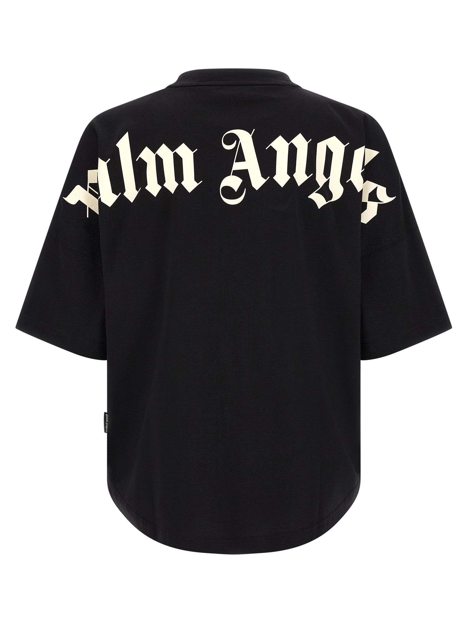 Palm Angels Schwarzes Baumwoll-T-Shirt