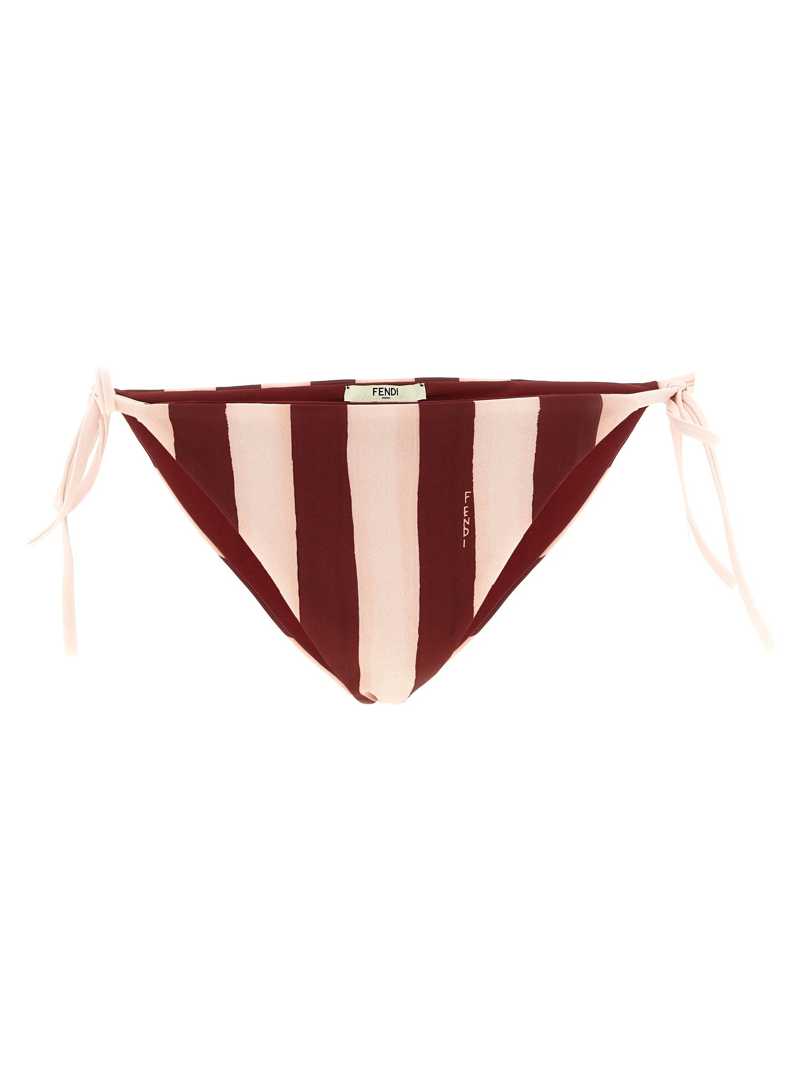 Fendi Bordeaux-farbener Polyester-Bikini