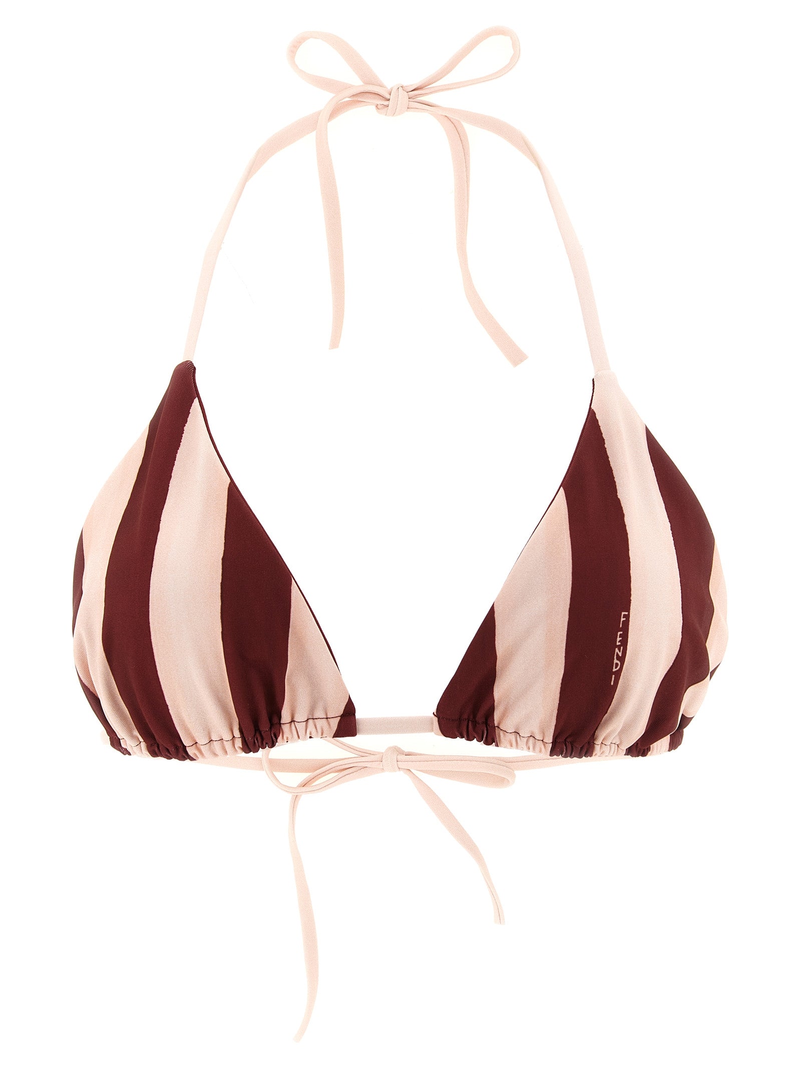 Fendi Bordeaux-farbener Polyester-Bikini