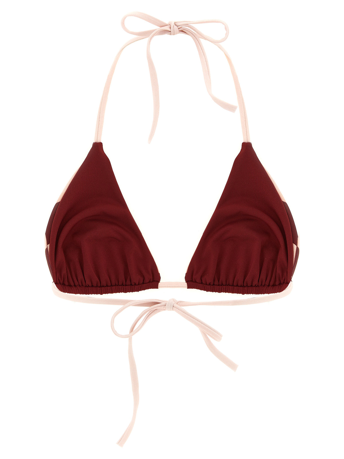Fendi Bordeaux-farbener Polyester-Bikini