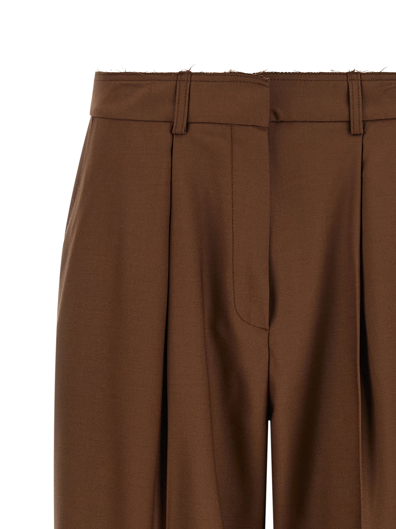 Gianluca Capannolo Beige Wollhose für den Alltag