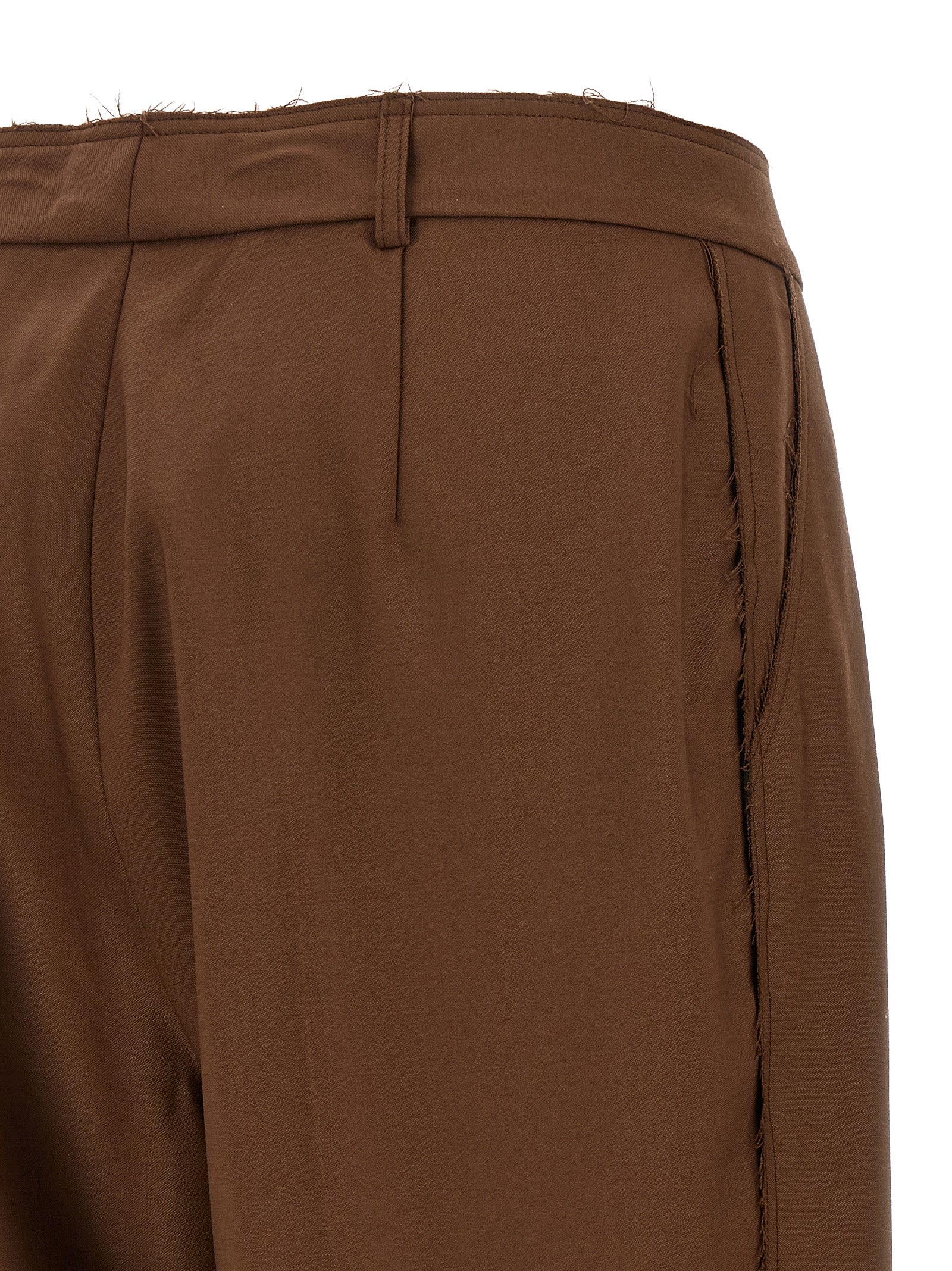 Gianluca Capannolo Beige Wollhose für den Alltag