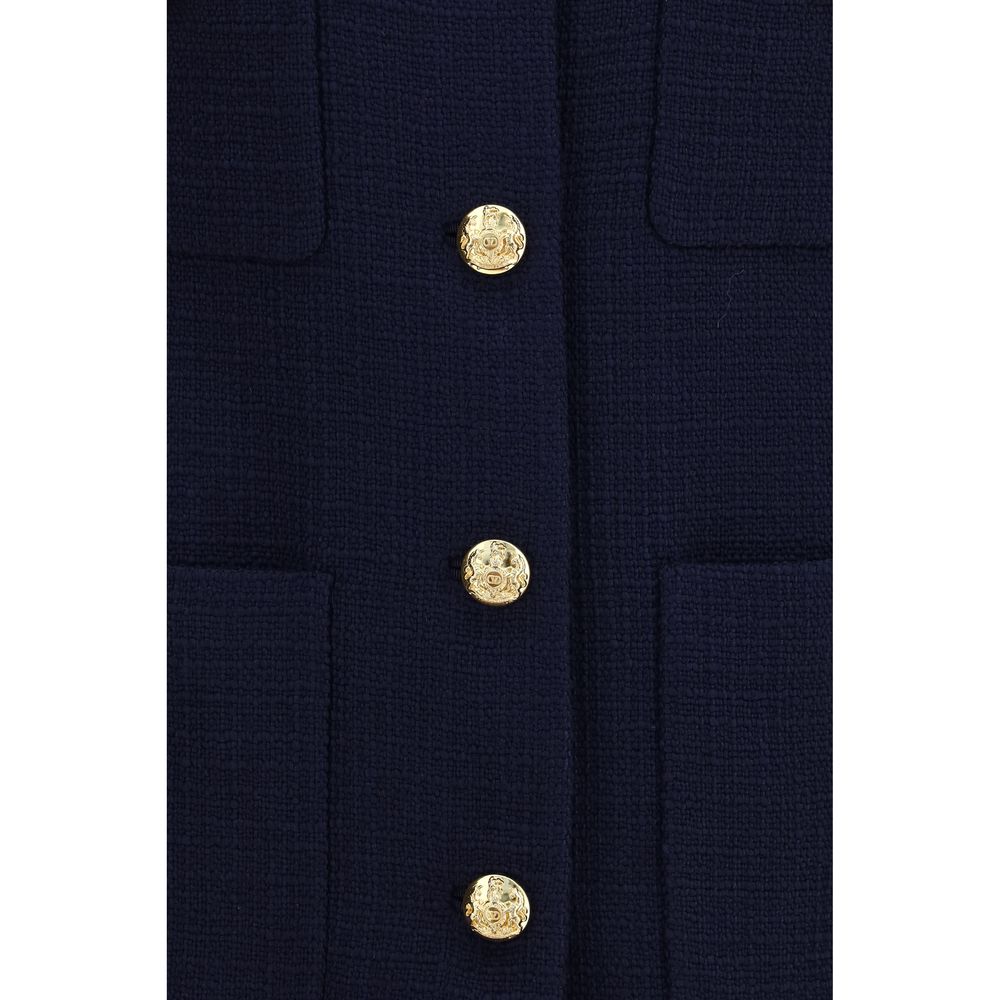 Valentino Garavani Blauer Wollmantel Oves Aries