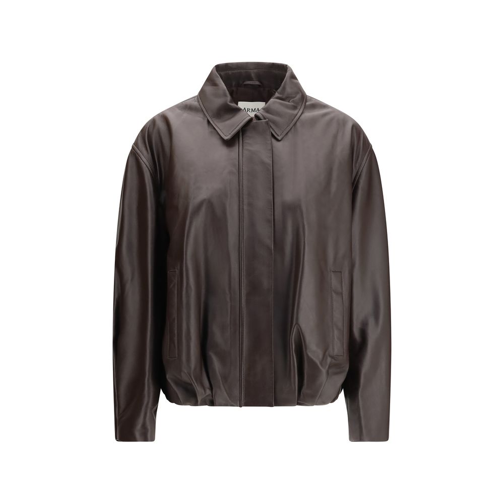 Arma Brauner Leder Bomber