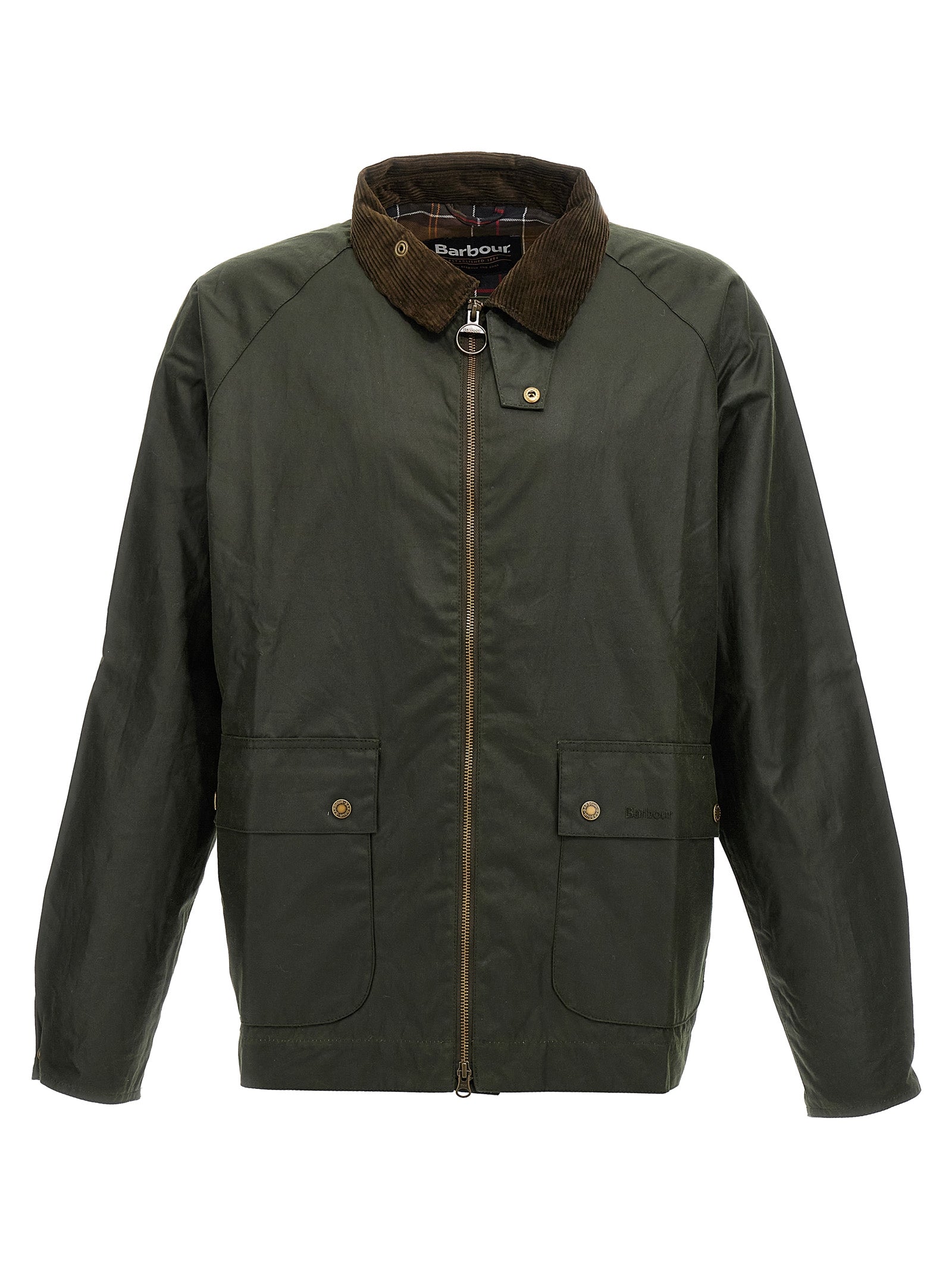 Barbour Baumwolljacke in Zweifarbenoptik