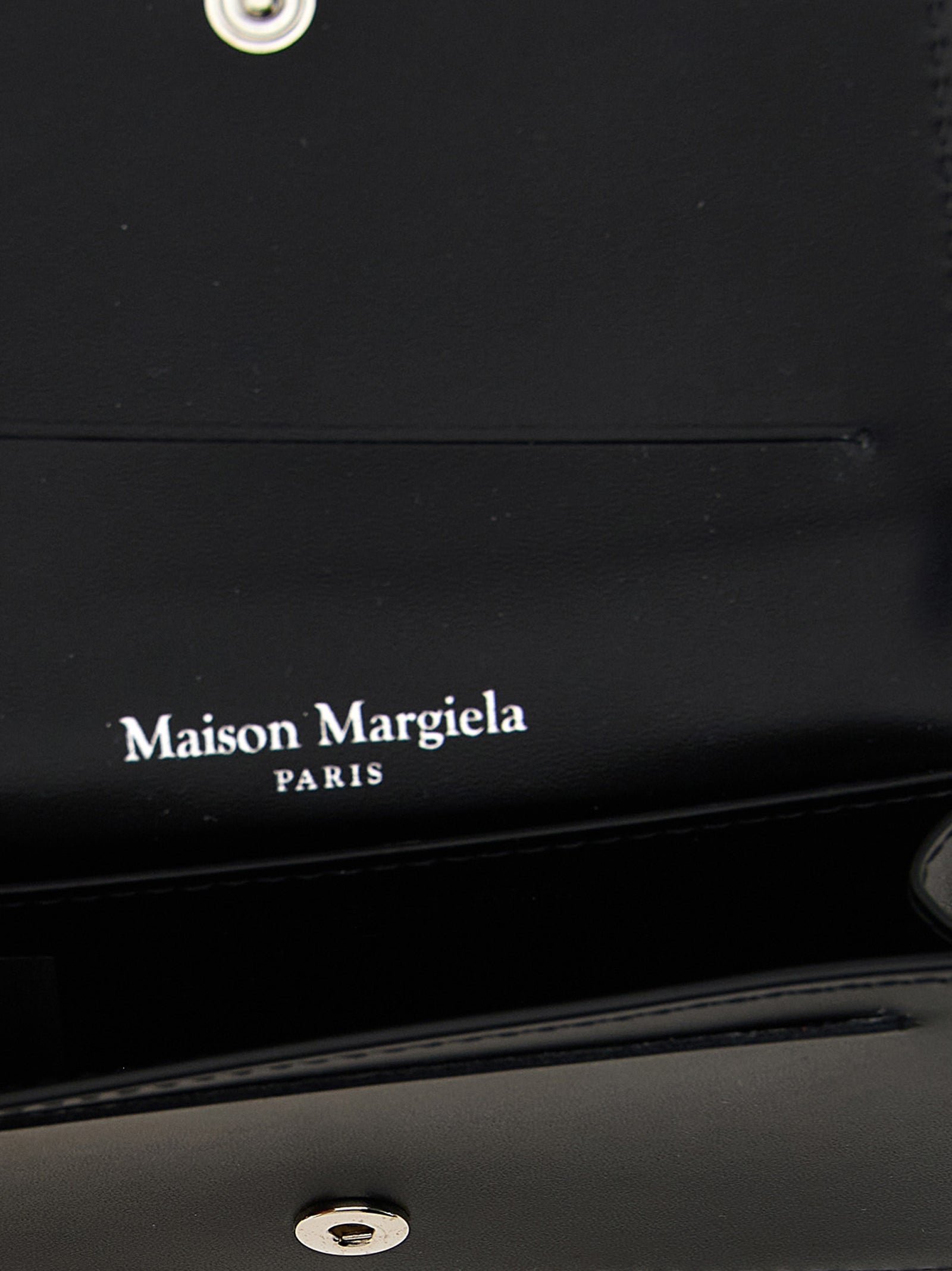 Maison Margiela Schwarzer Kalbsleder-Kartenetui