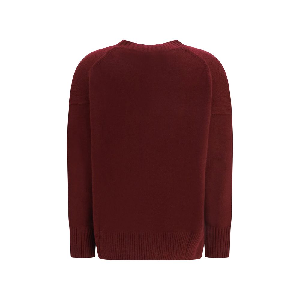 Allude Bordeaux Kaschmir-Sweatshirt