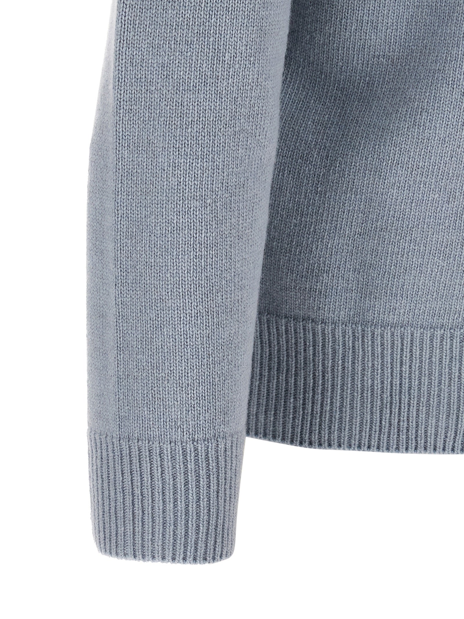 Stone Island Blauer Cardigan aus Schurwolle