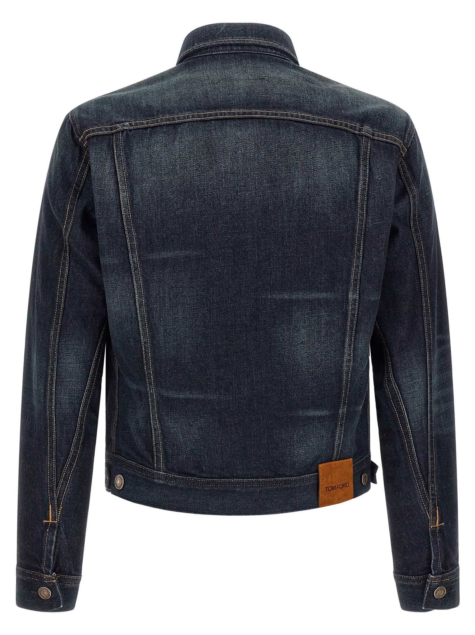 Tom Ford Blaue Jeansjacke aus Baumwolle
