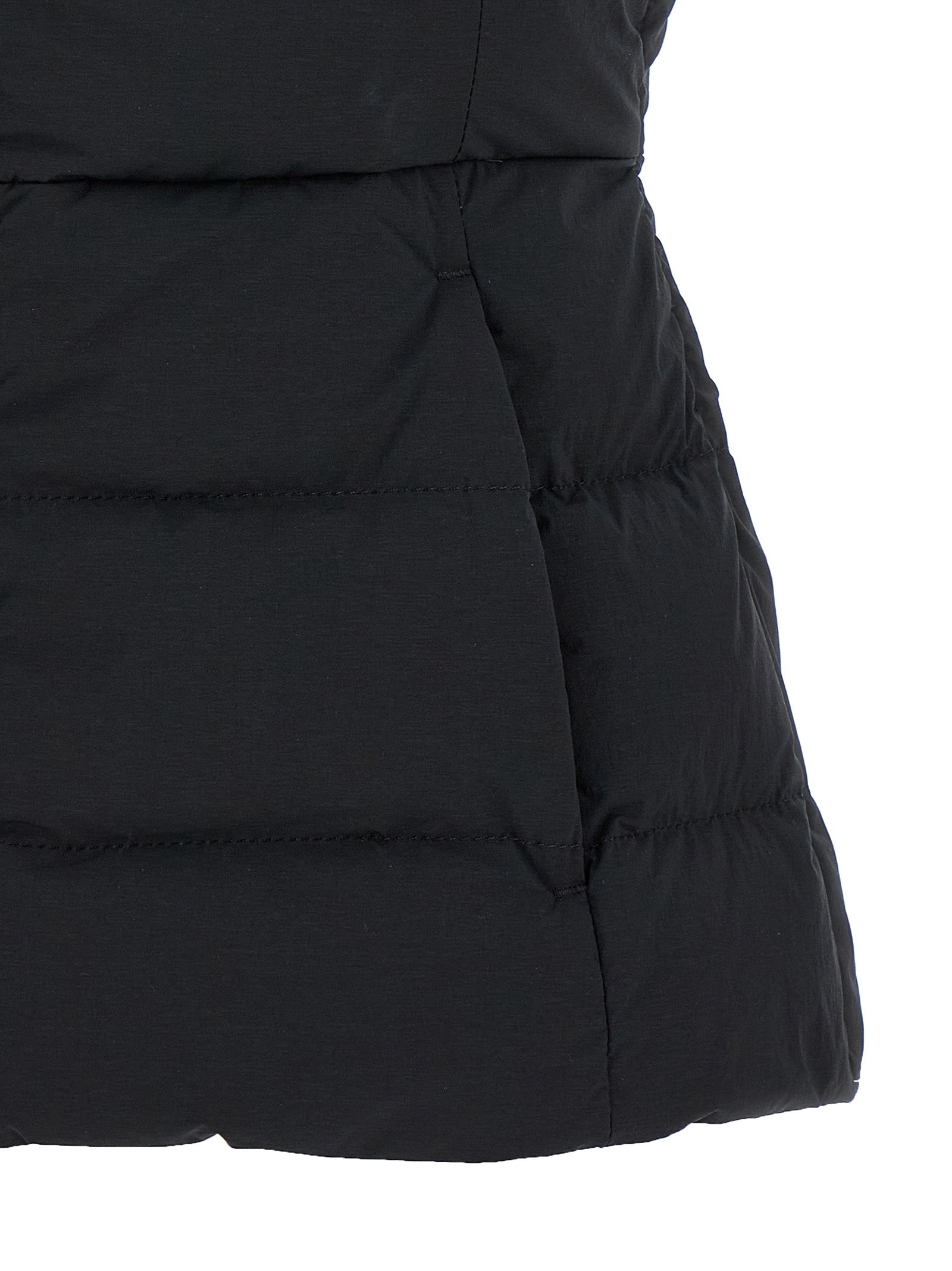 Canada Goose Schwarze ärmellose Jacke aus Polyamid