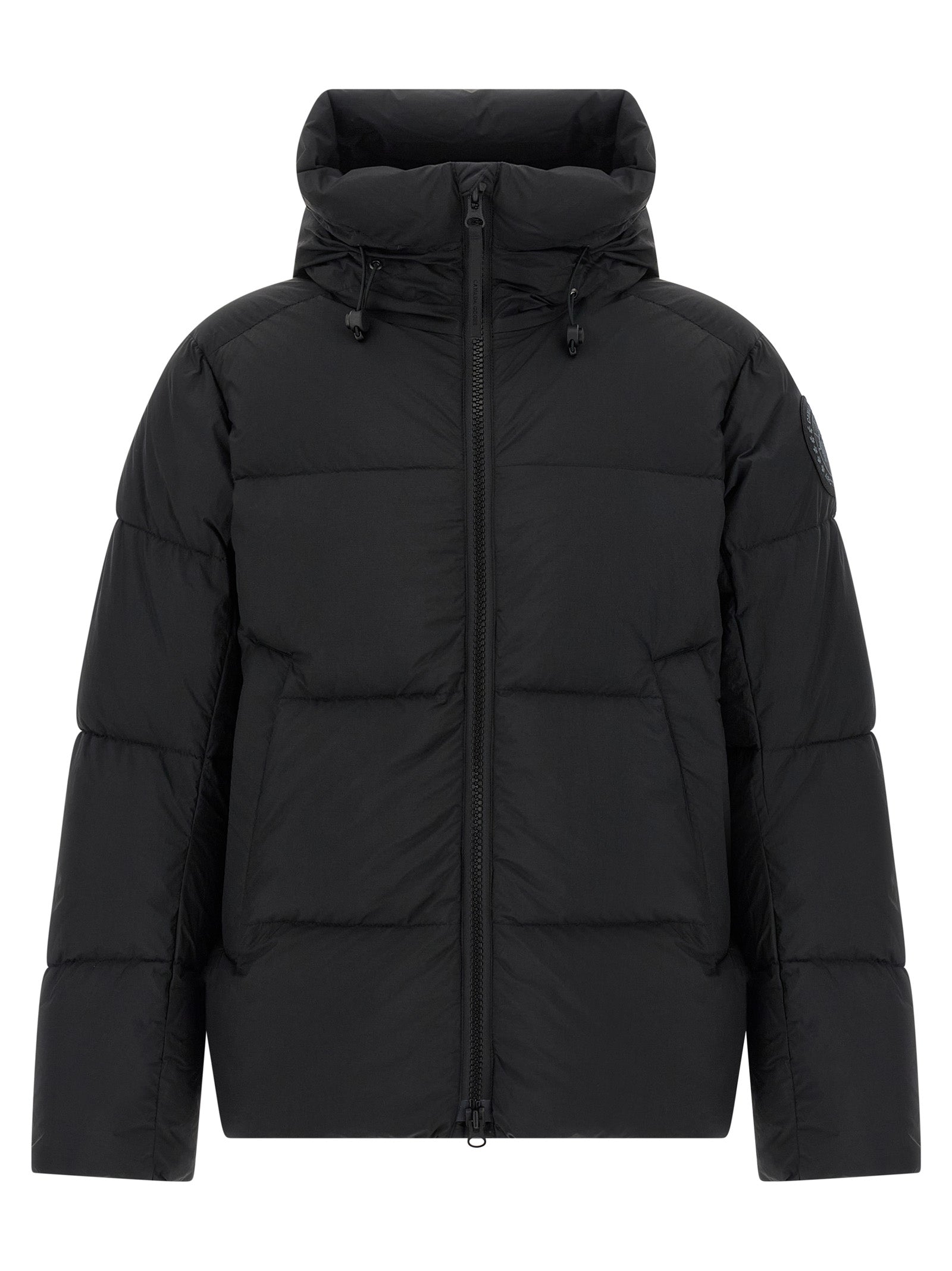 Canada Goose Schwarze Polyamid-Jacke in voller Länge