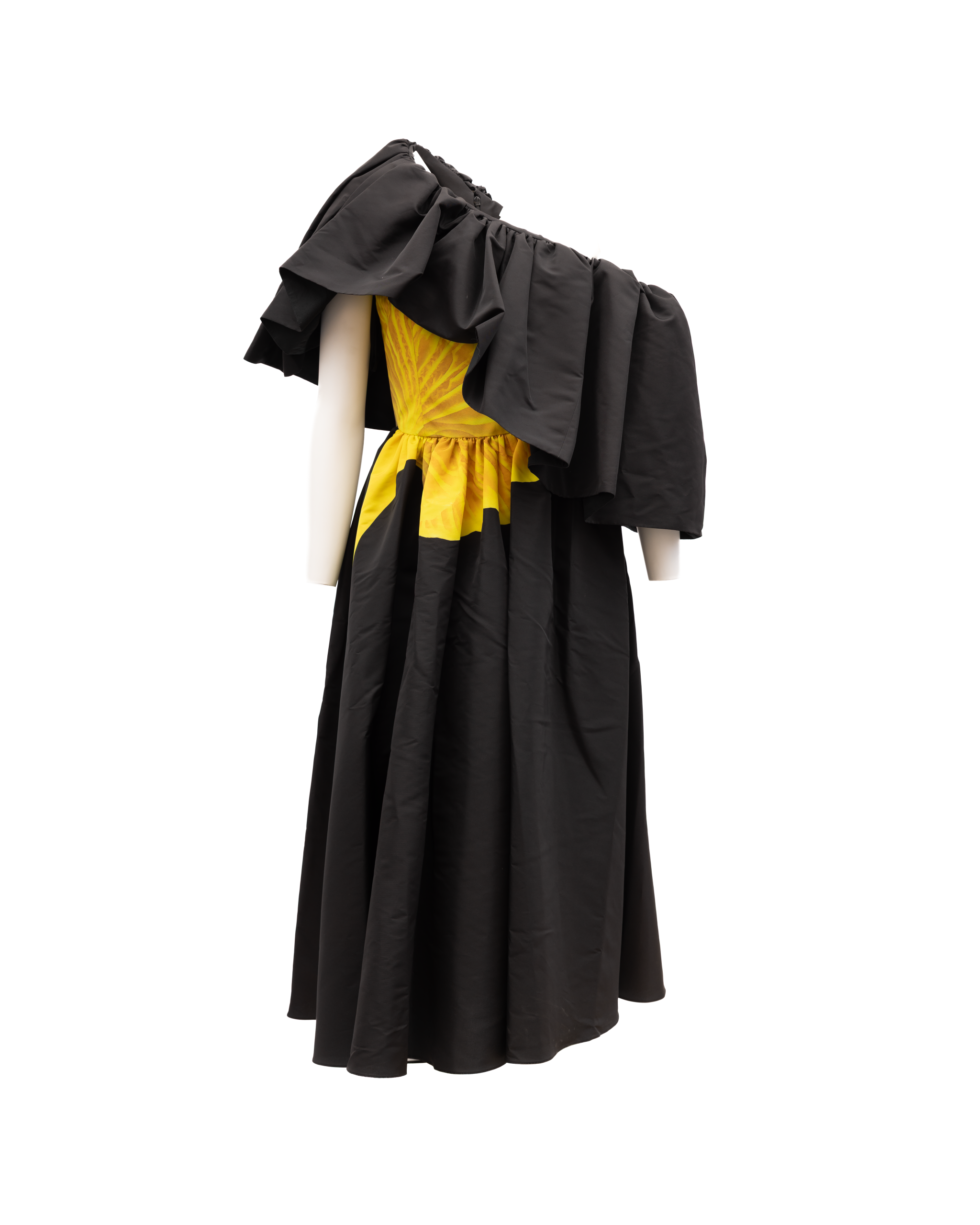 Alexander McQueen Schwarzes Damenkleid aus Acetat