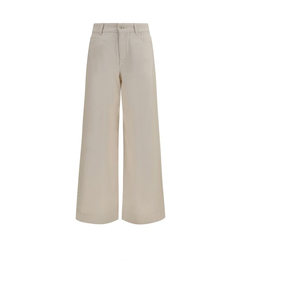 Max Mara Weiße Baumwollhose im Casual-Look