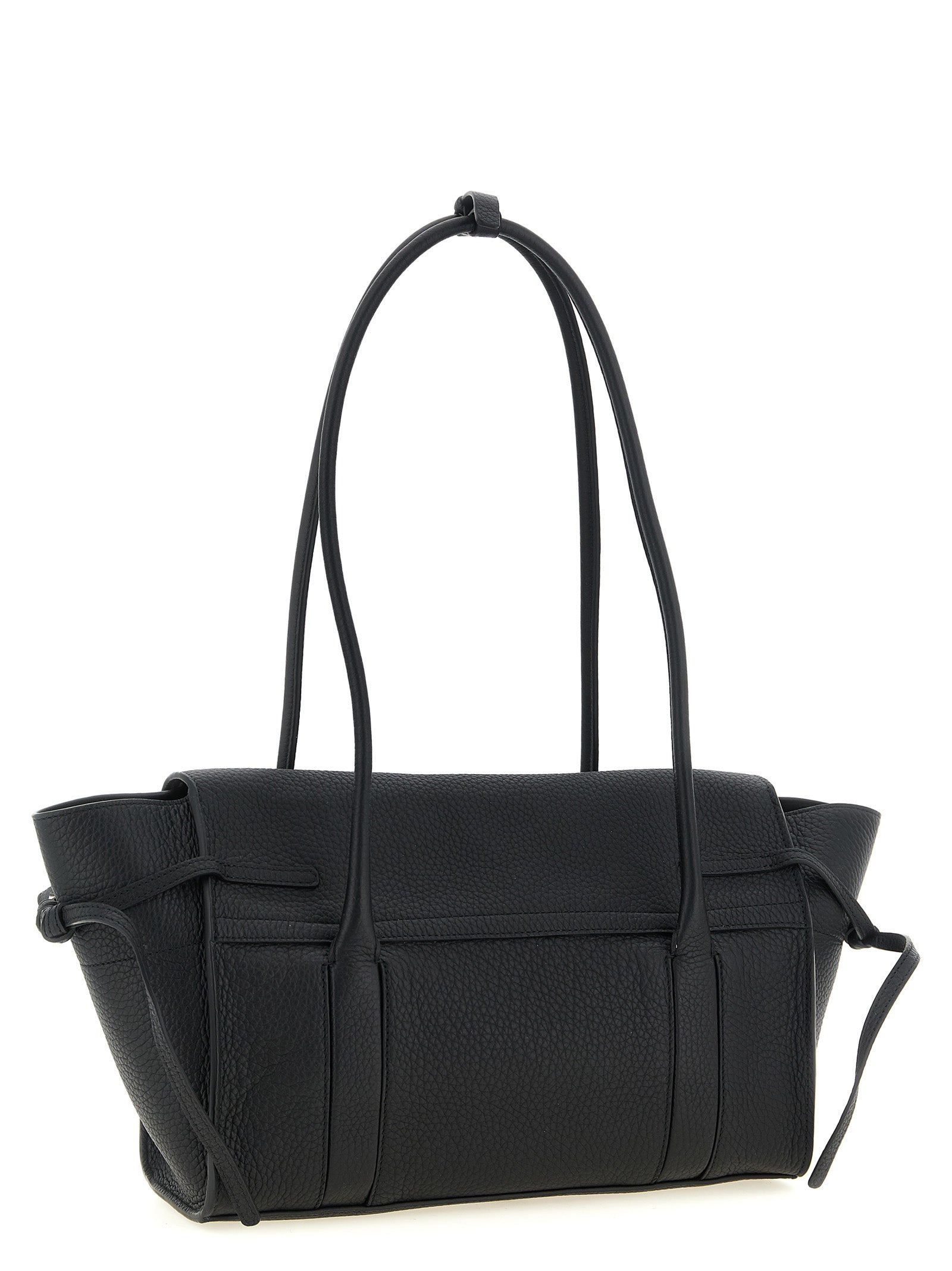 Mulberry Schwarze Kalbsleder-Schultertasche