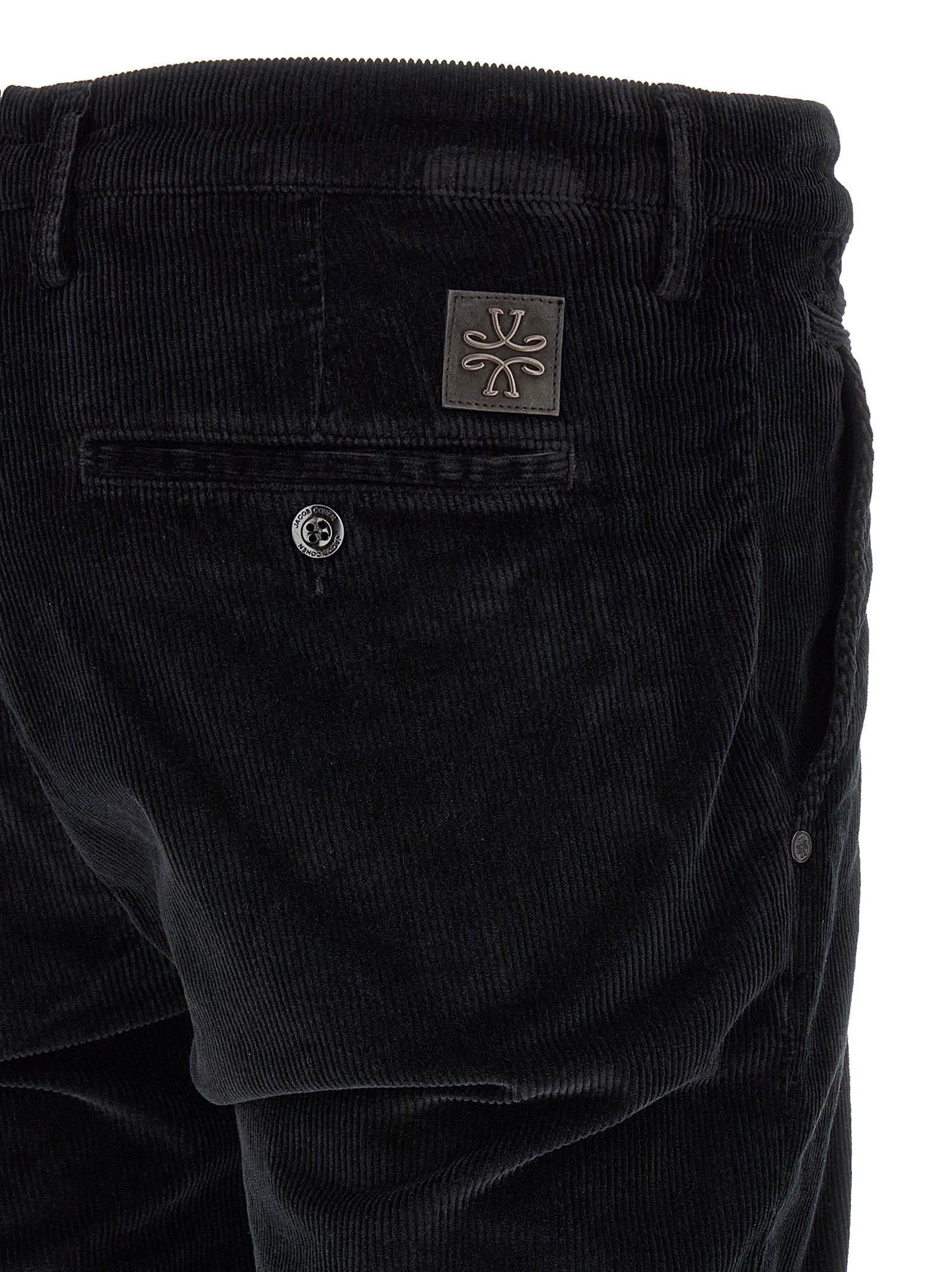 Jacob Cohen Schwarze Baumwoll-Chino-Hose