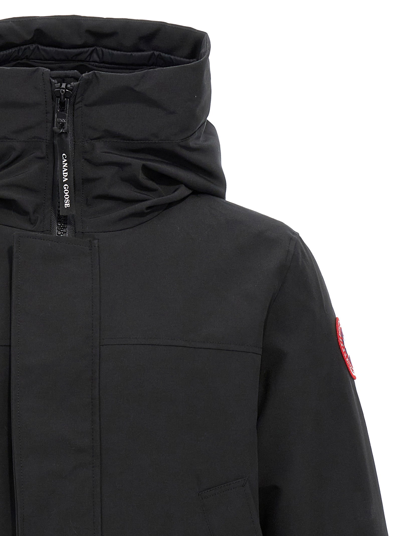 Canada Goose Schwarzer Parka aus Polyester