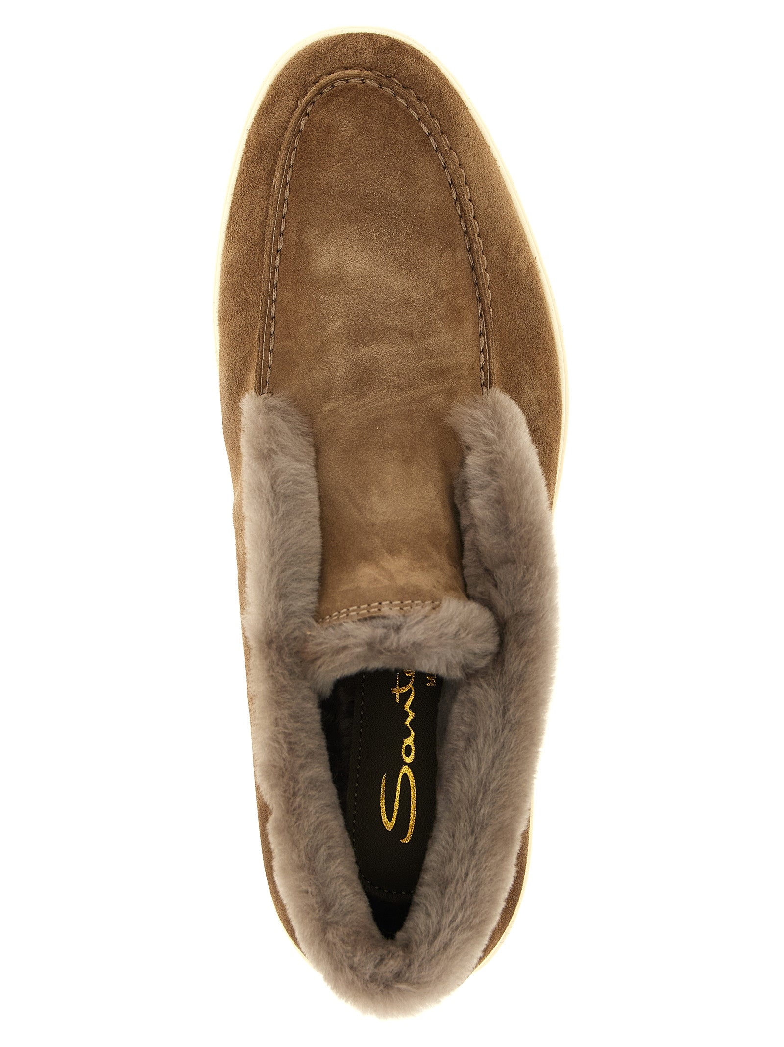 Santoni Ankle Boots aus braunem Kalbsleder