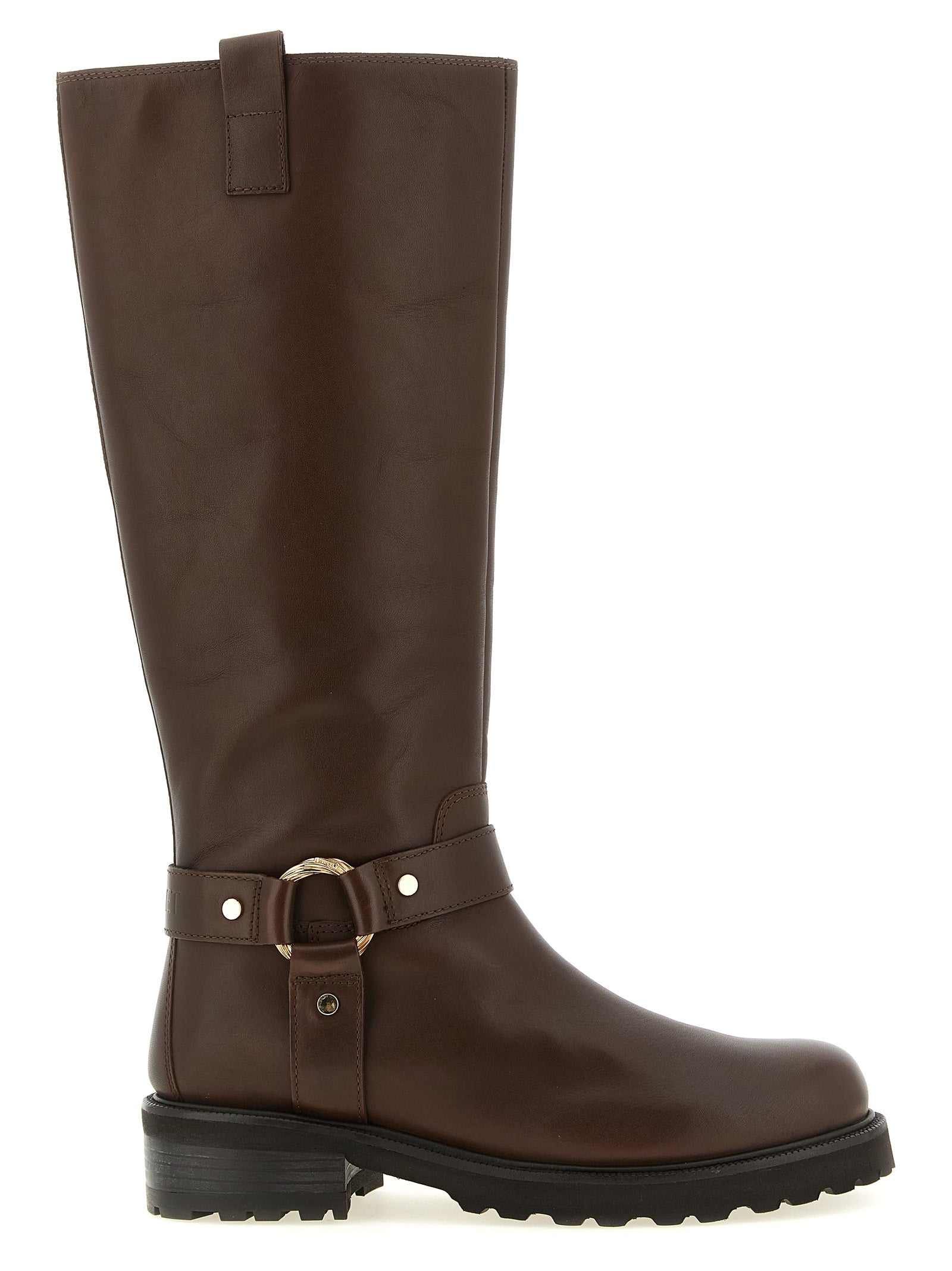 Twinset Braun Leder Over The Knee