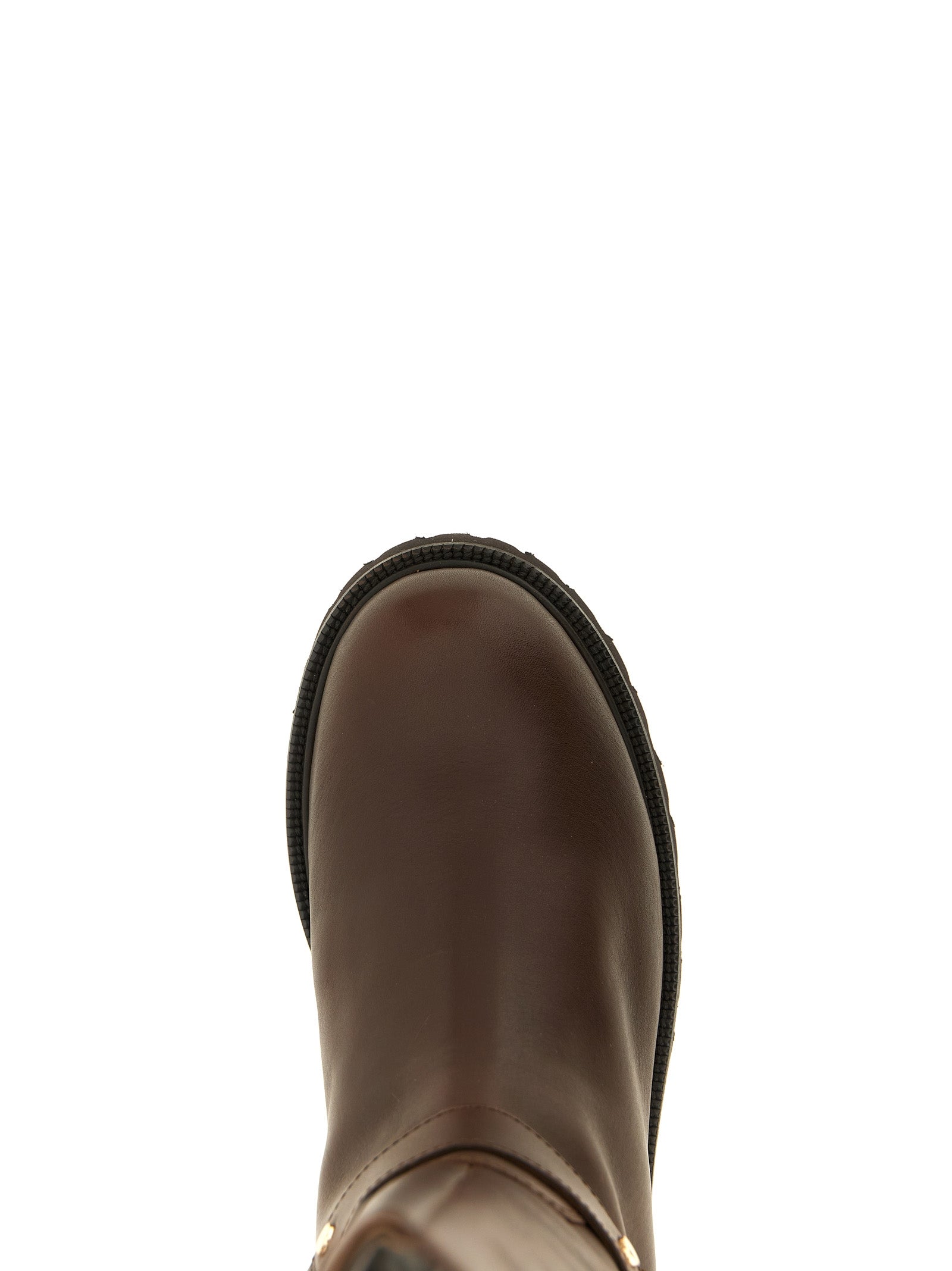 Twinset Braun Leder Over The Knee