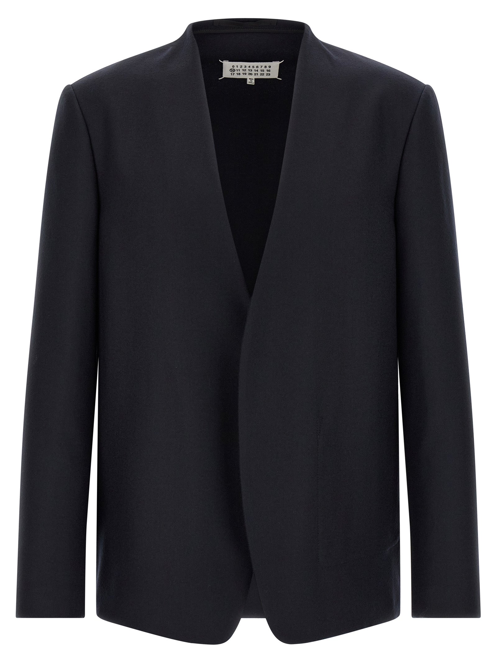 Maison Margiela Blaues Sakko aus reiner Schurwolle