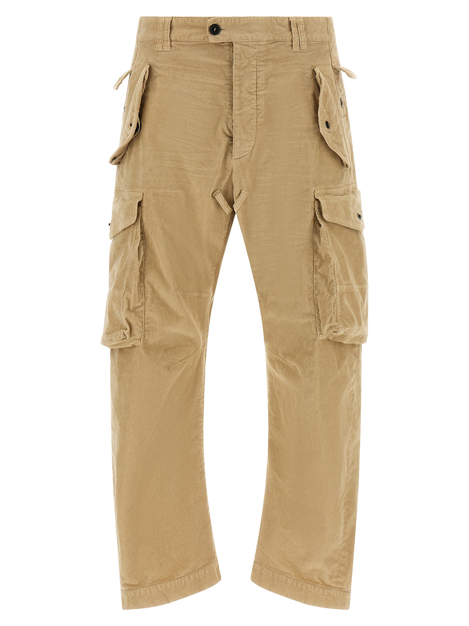 Dsquared² Beige Baumwoll-Cargo-Hose