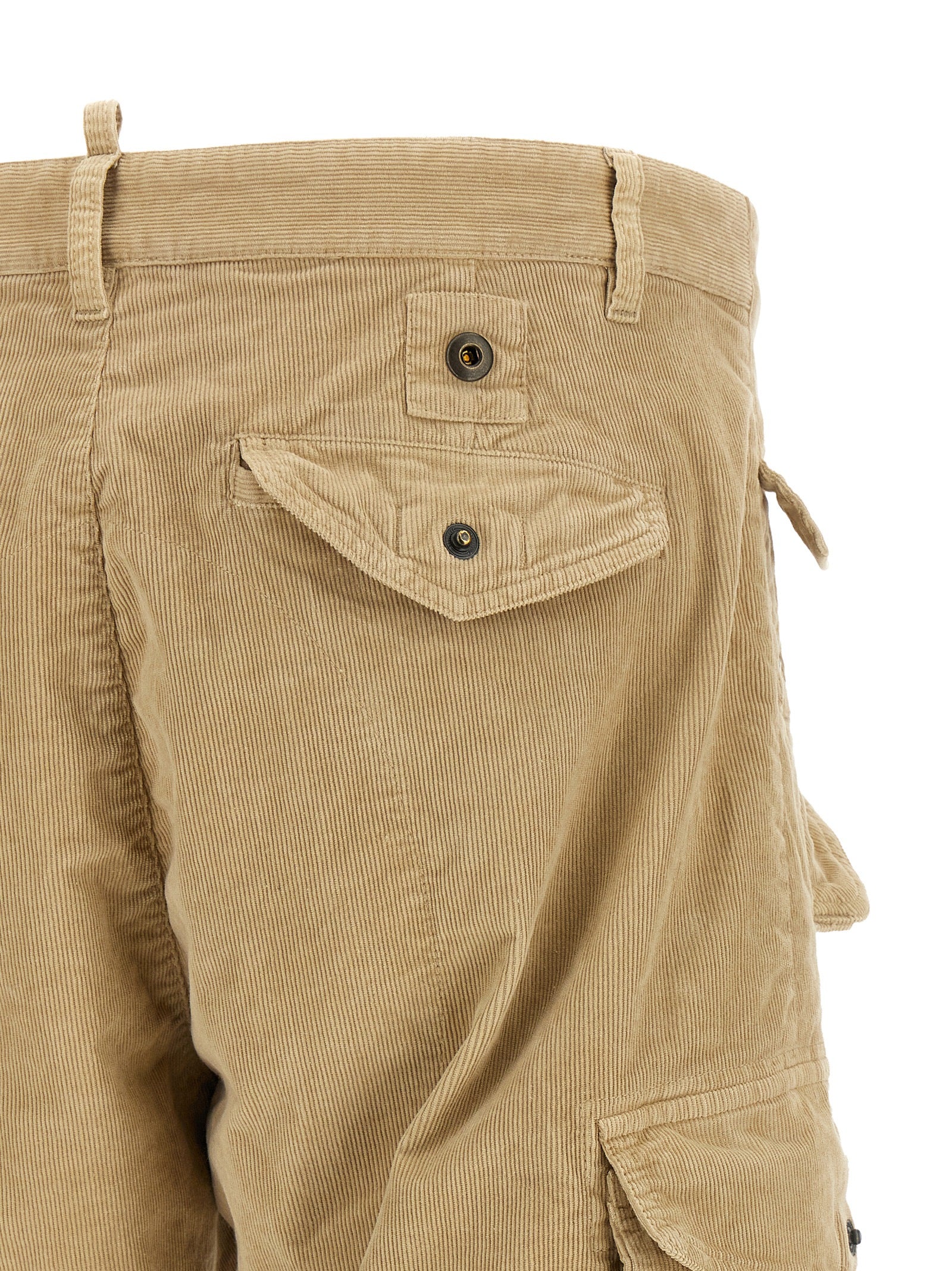 Dsquared² Beige Baumwoll-Cargo-Hose