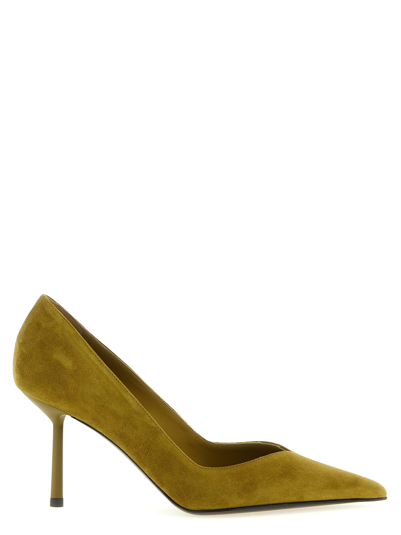 LE SILLA Zweifarbige Pumps aus Lammleder mit hohem Absatz