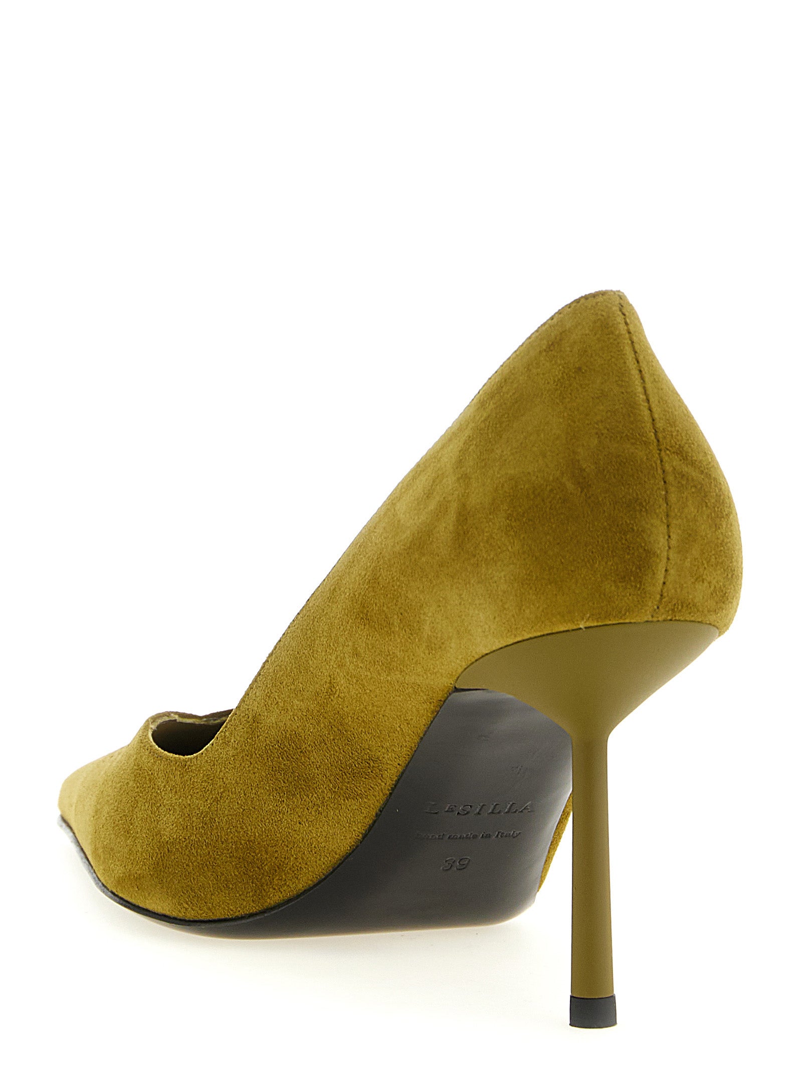 LE SILLA Zweifarbige Pumps aus Lammleder mit hohem Absatz