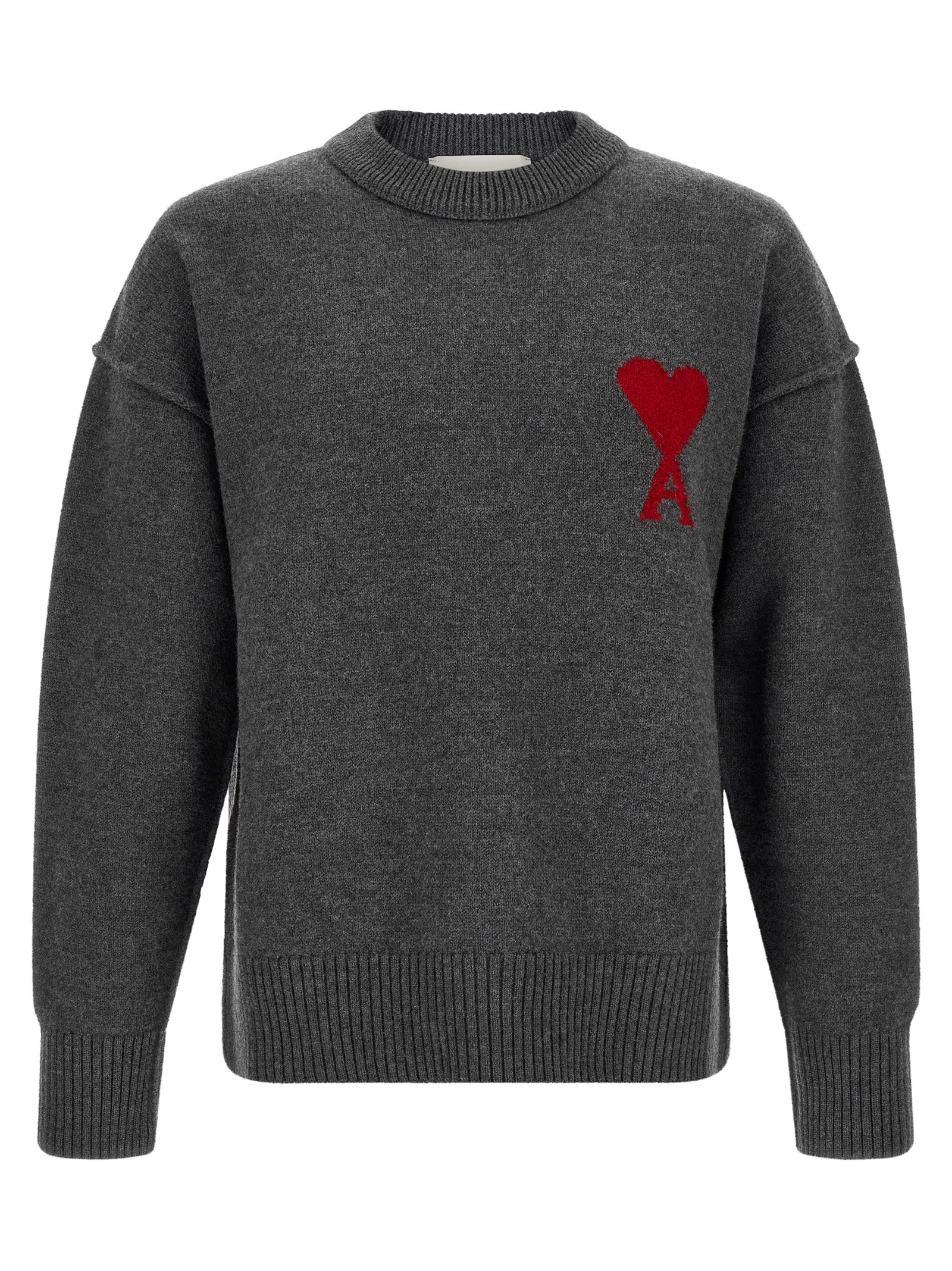 Ami Paris Grauer Wollcardigan