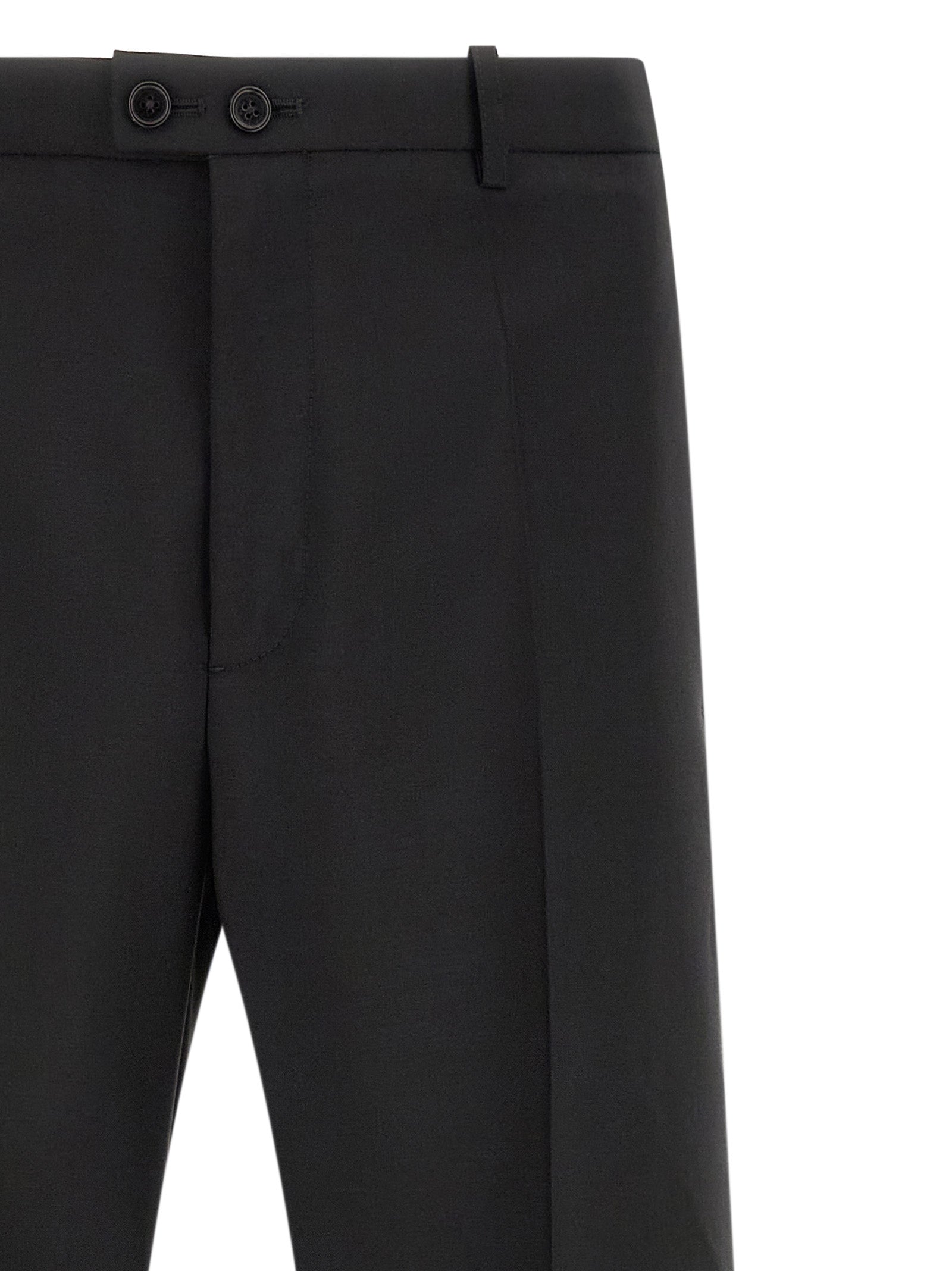 Jil Sander Schwarze Hose aus reiner Schurwolle