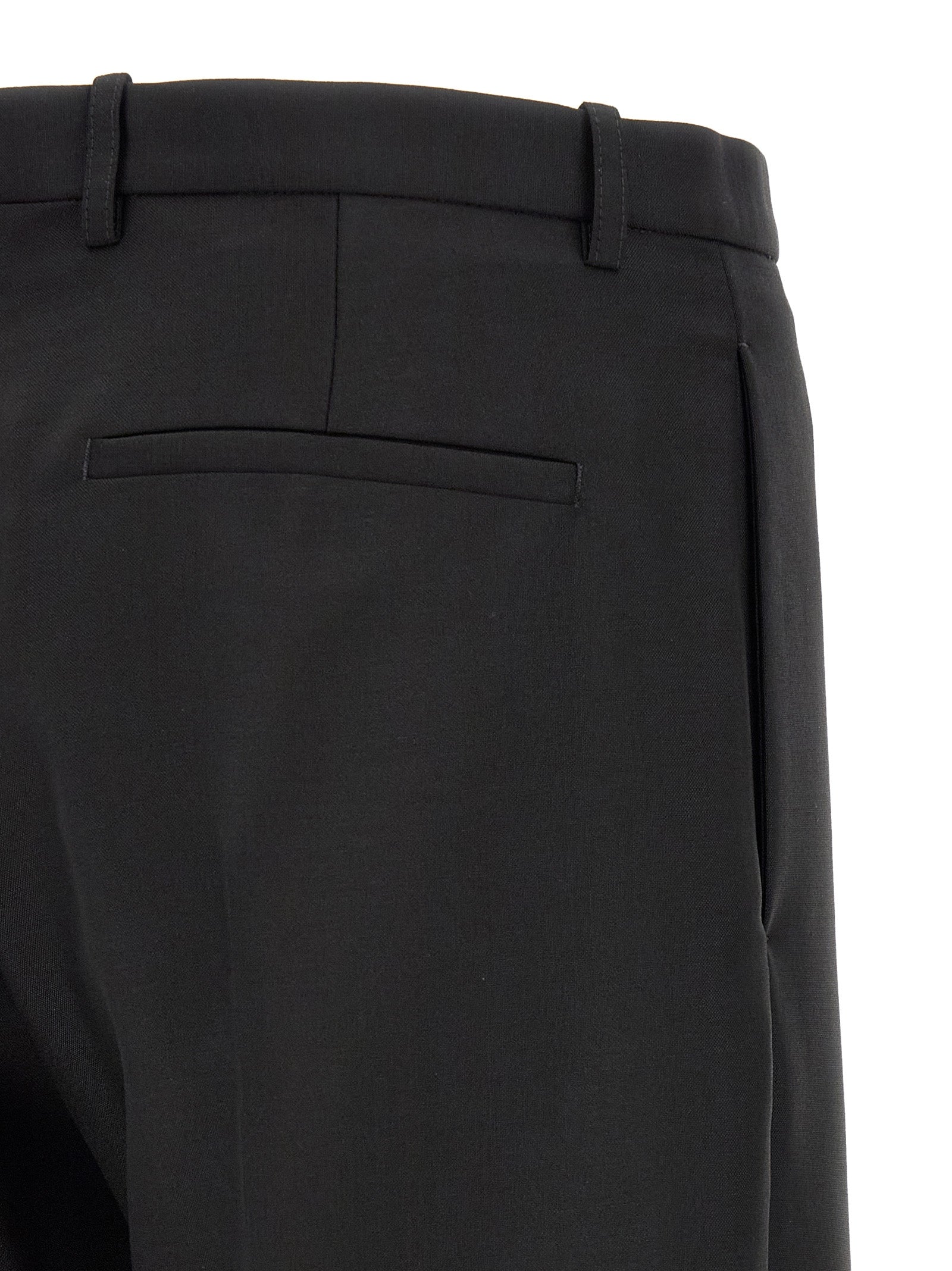 Jil Sander Schwarze Hose aus reiner Schurwolle
