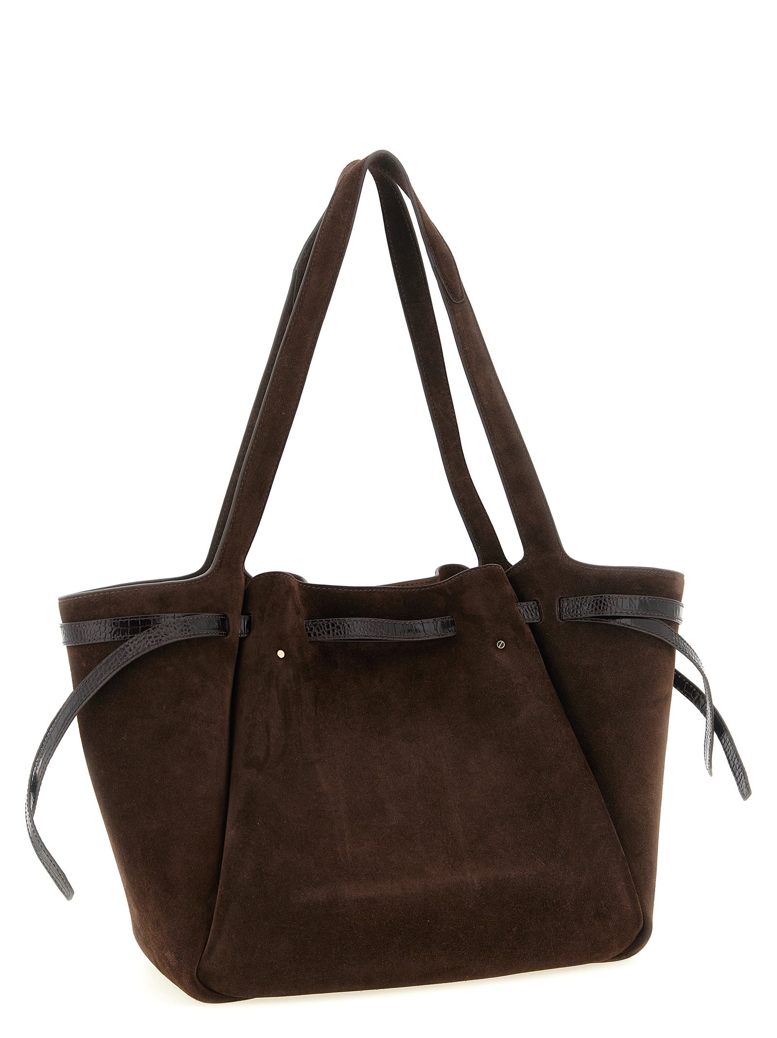 Tory Burch Braune Kalbsleder-Tragetasche