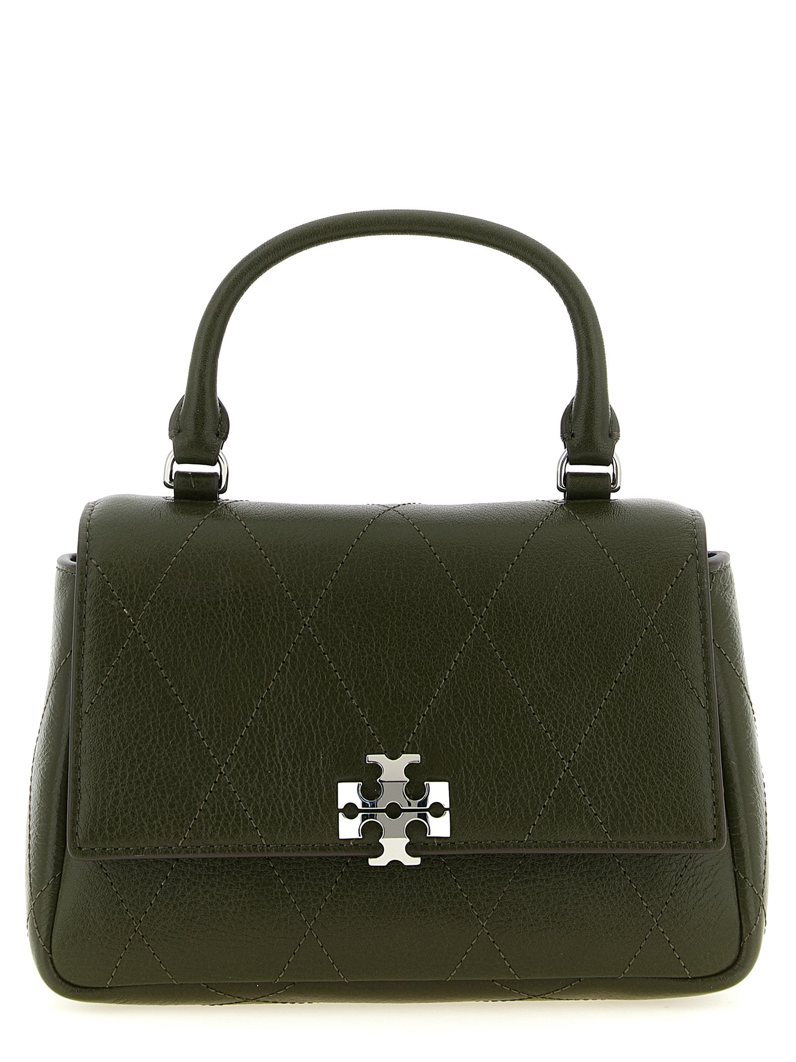 Tory Burch Zweifarbige Handtasche aus Rindsleder