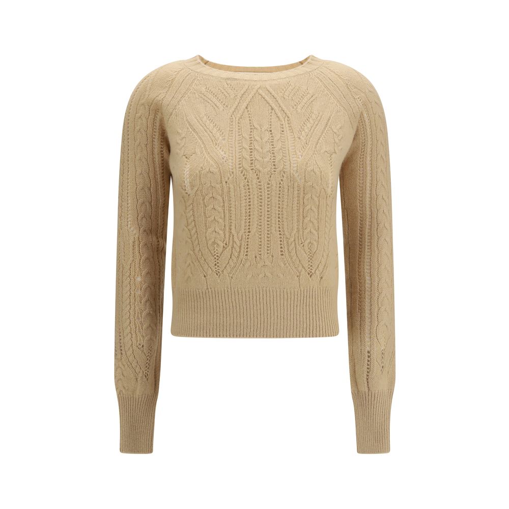 Ermanno Scervino Beiger Kaschmirpullover