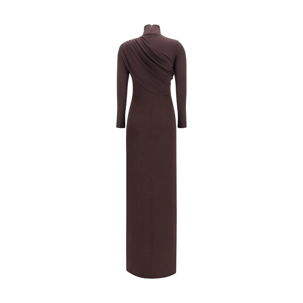 Courrèges Braunes Viskose-Freizeitkleid
