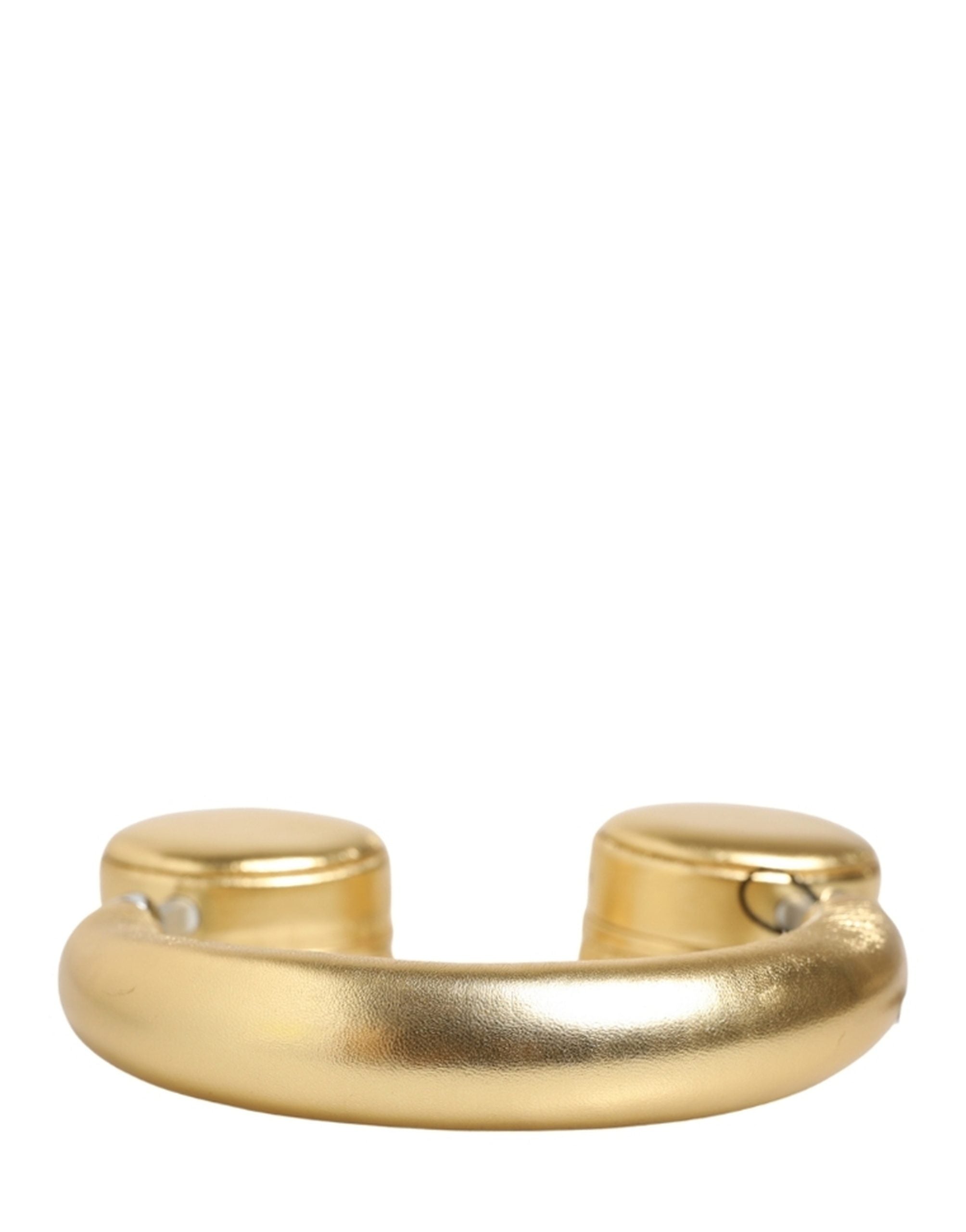 Dolce & Gabbana Damen Gold Leder Kabellose On-Ear Kopfhörer