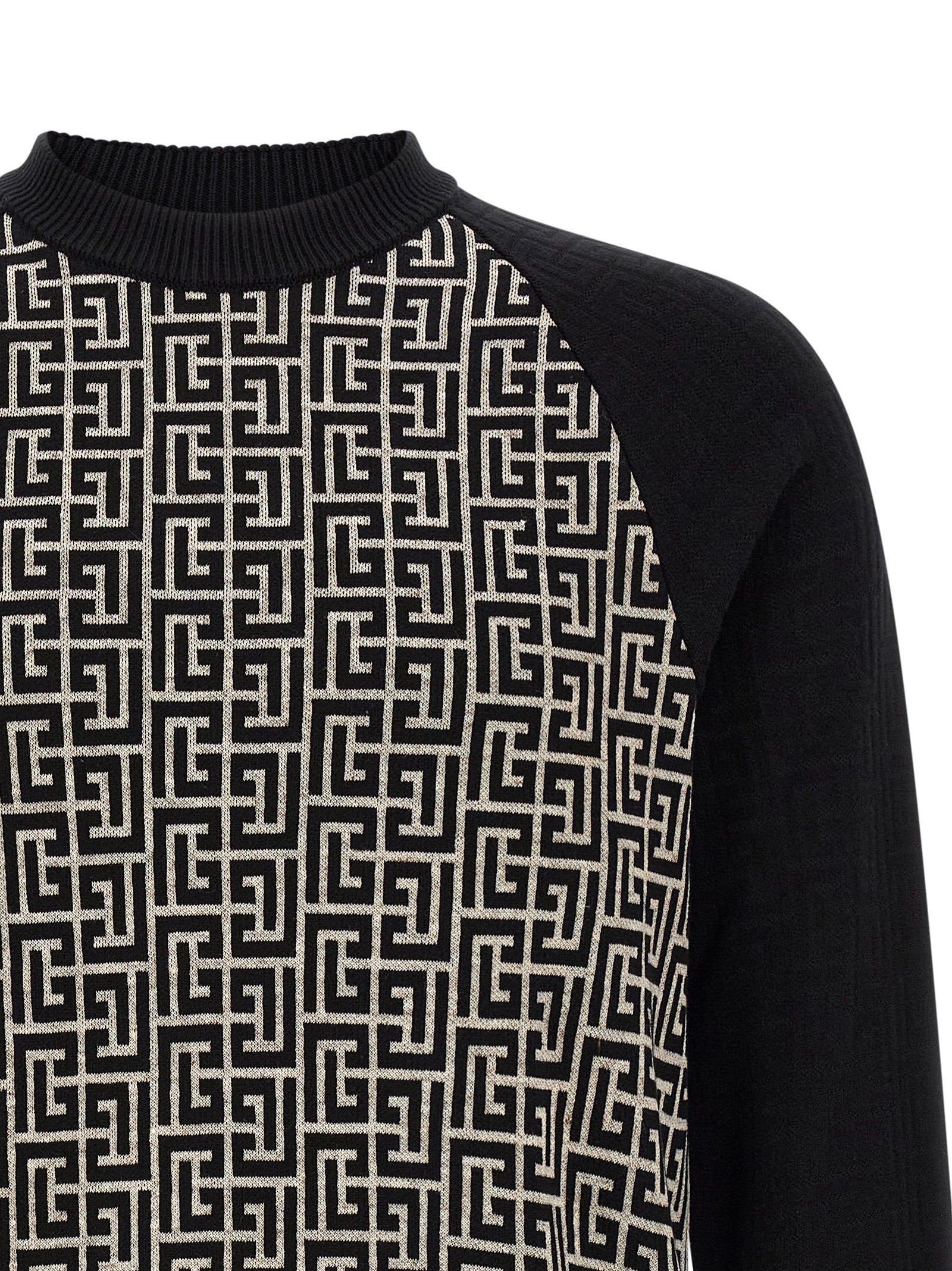 Balmain Baumwoll-Cardigan in Zweifarbenoptik
