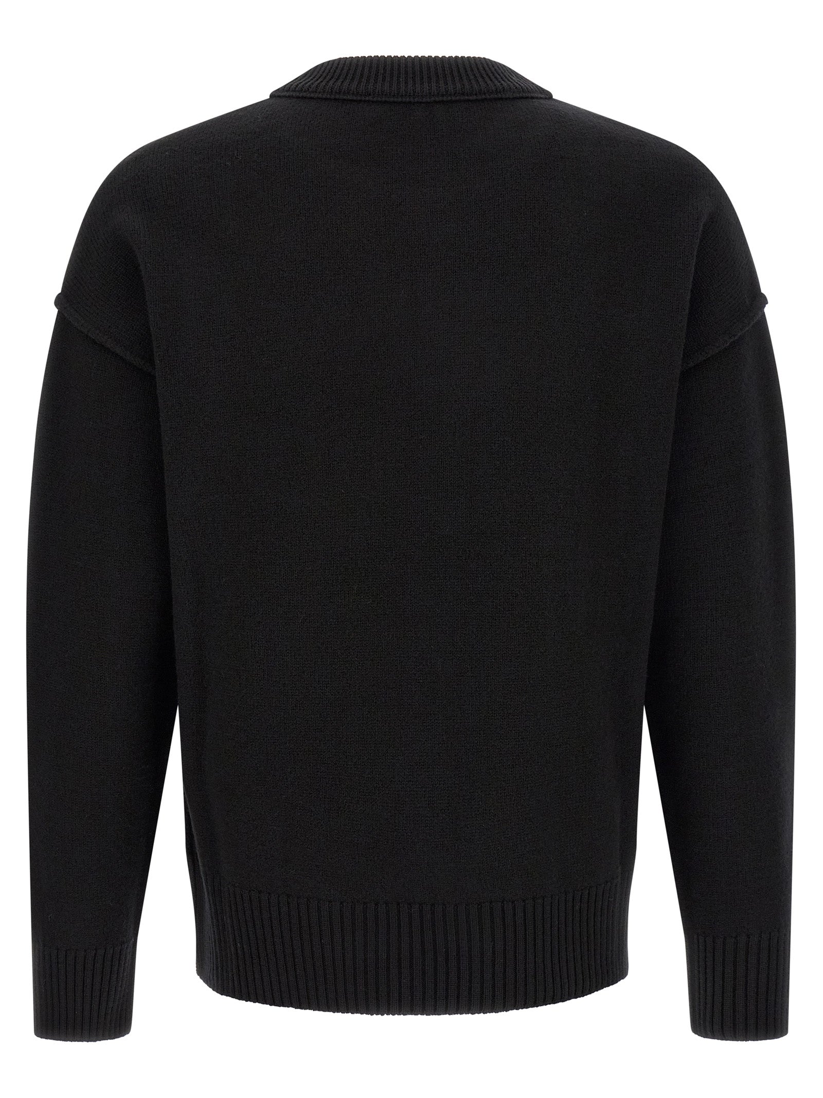 Ami Paris Schwarzer Wollcardigan