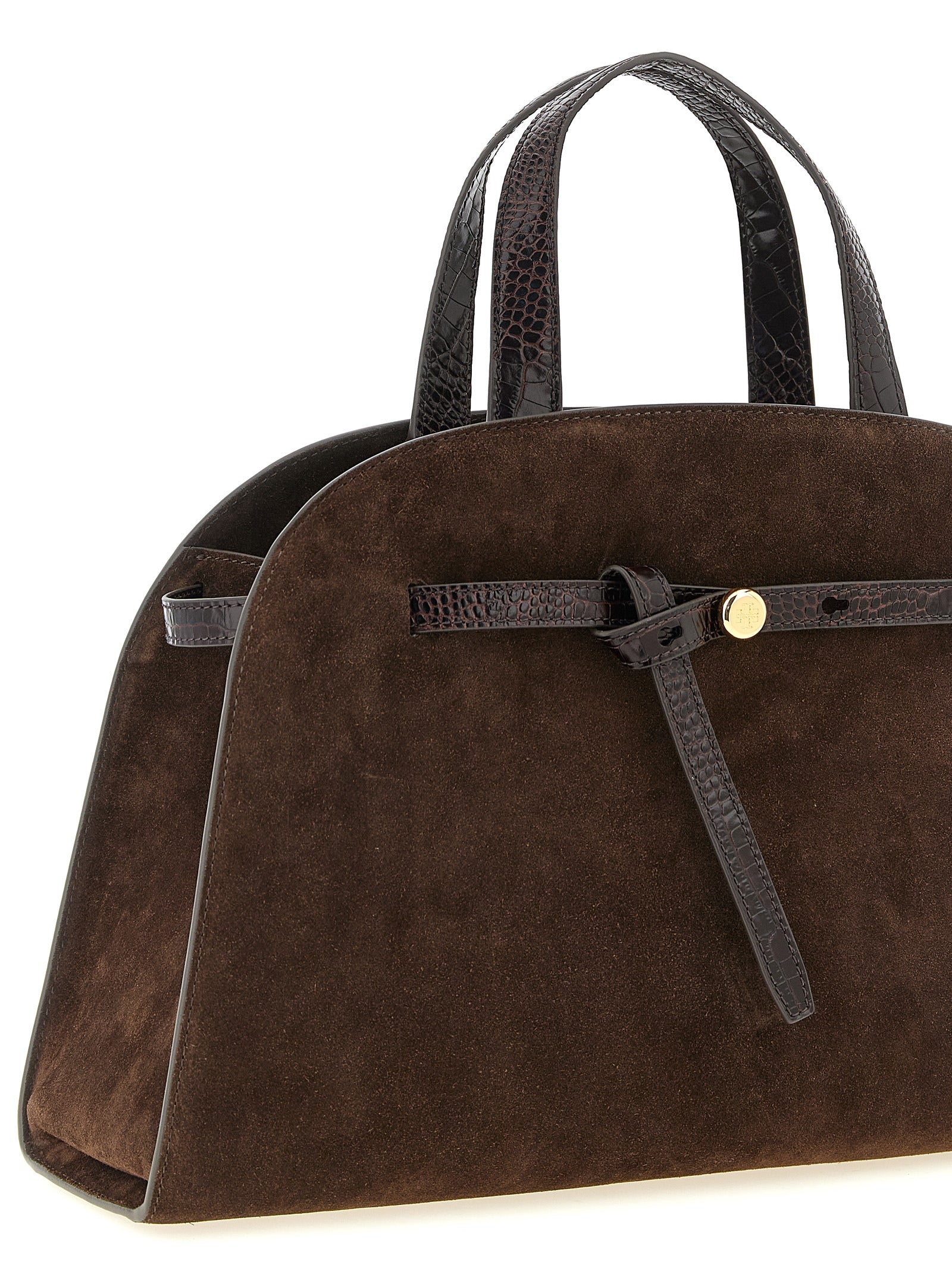 Tory Burch Umhängetasche aus braunem Rindsleder