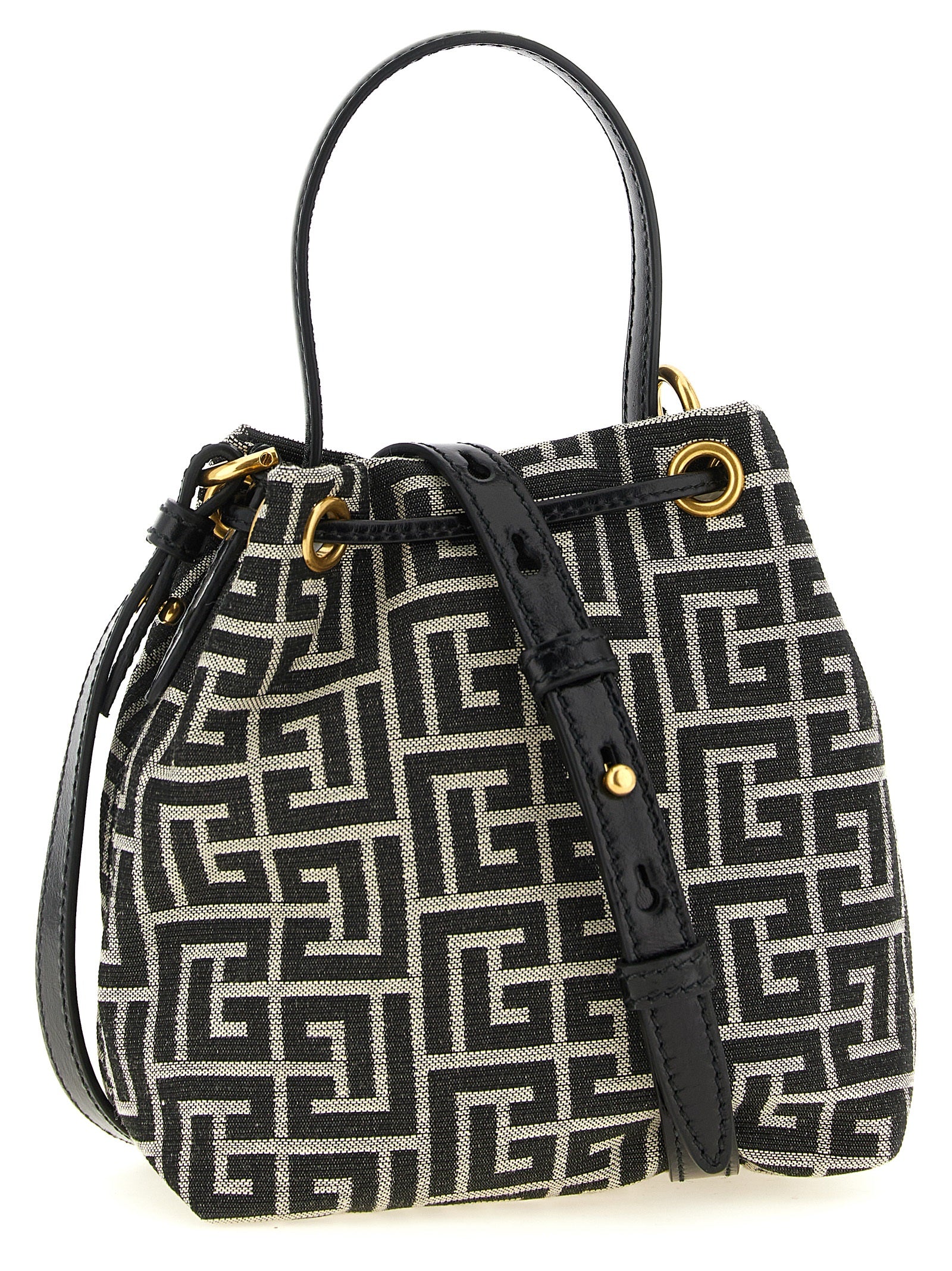 Balmain Zweifarbige Handtasche aus Polyester