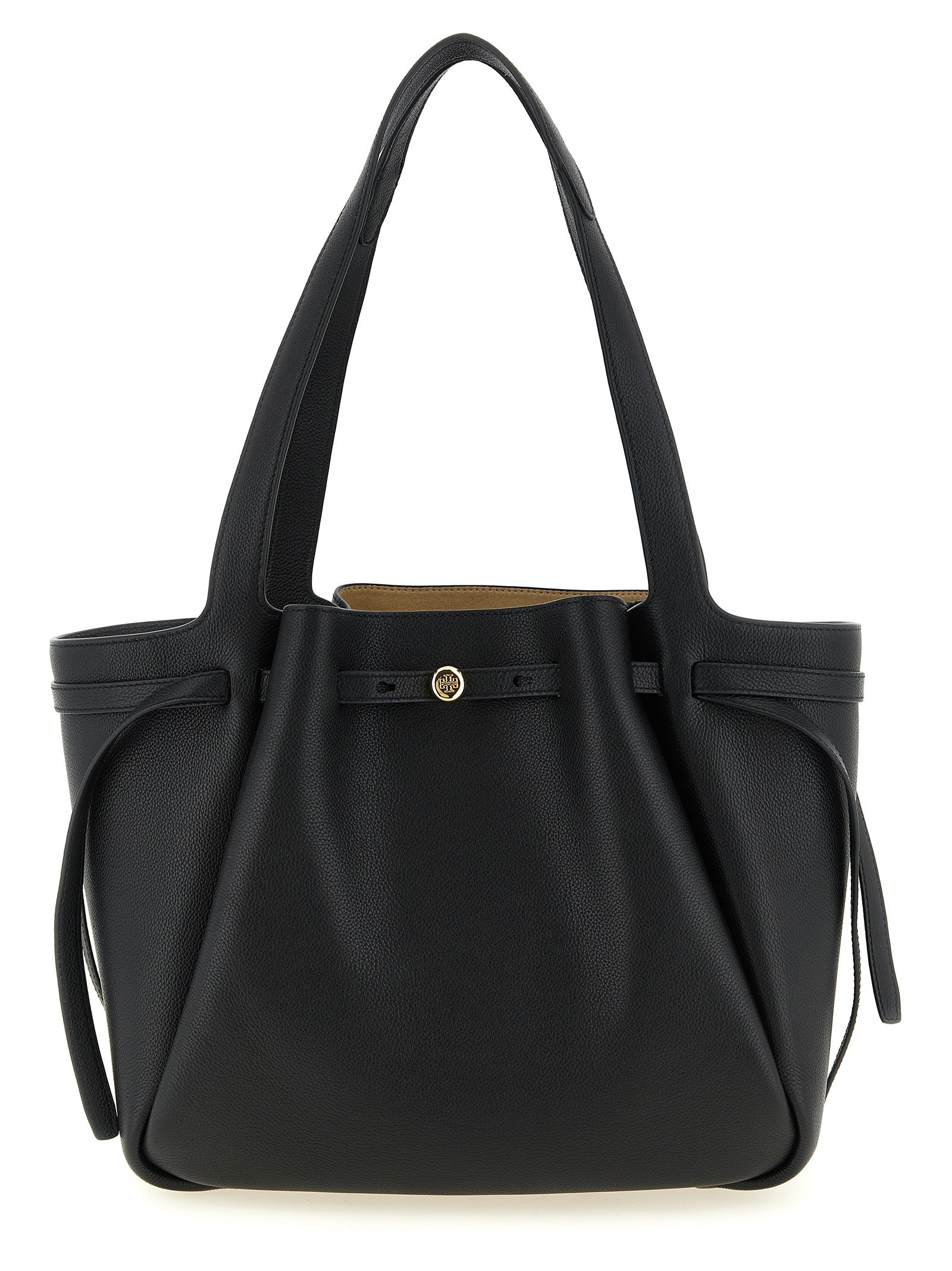 Tory Burch Schwarze Tote Bag aus Rindsleder