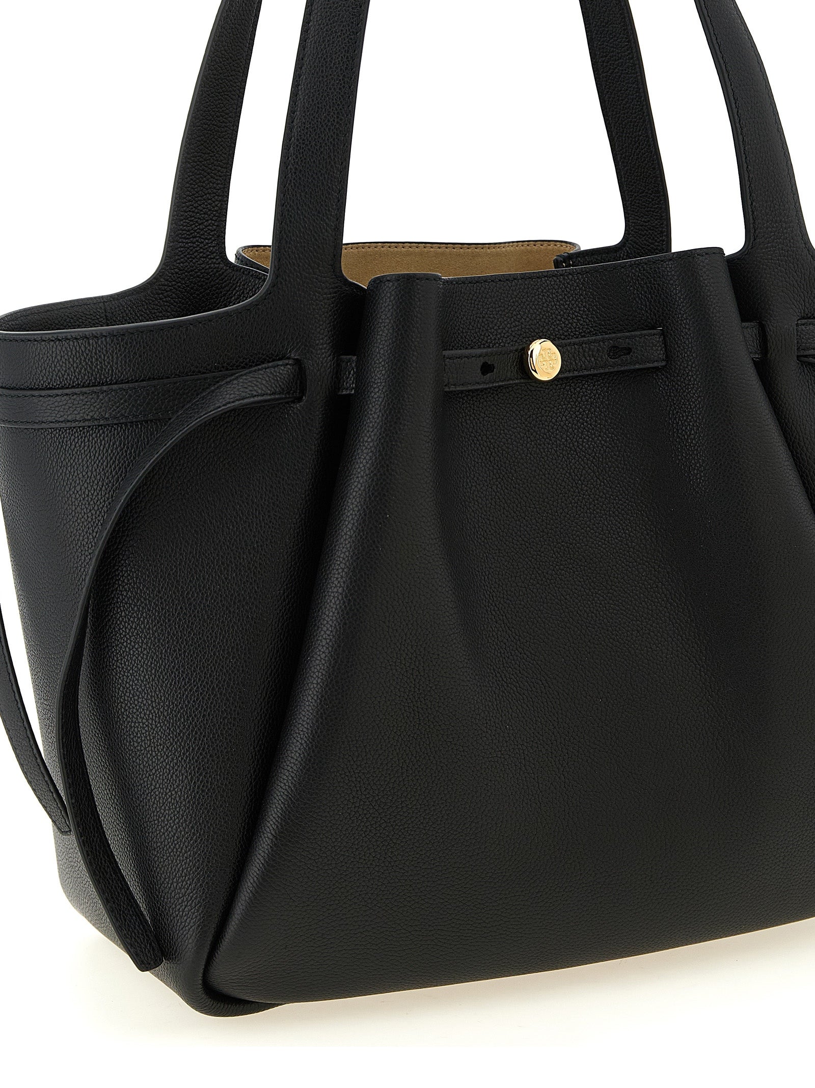 Tory Burch Schwarze Tote Bag aus Rindsleder