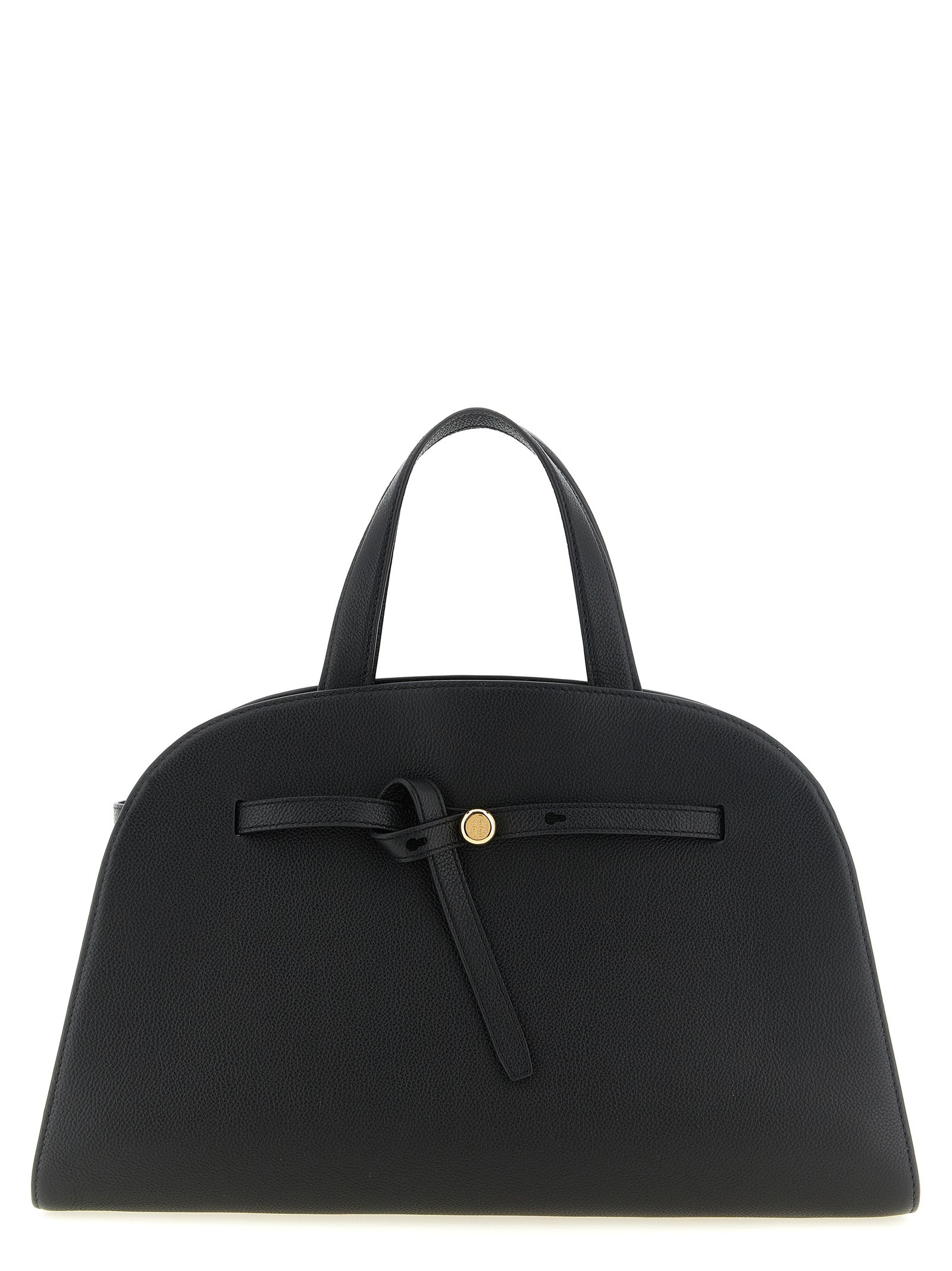Tory Burch Schwarze Umhängetasche aus Rindsleder