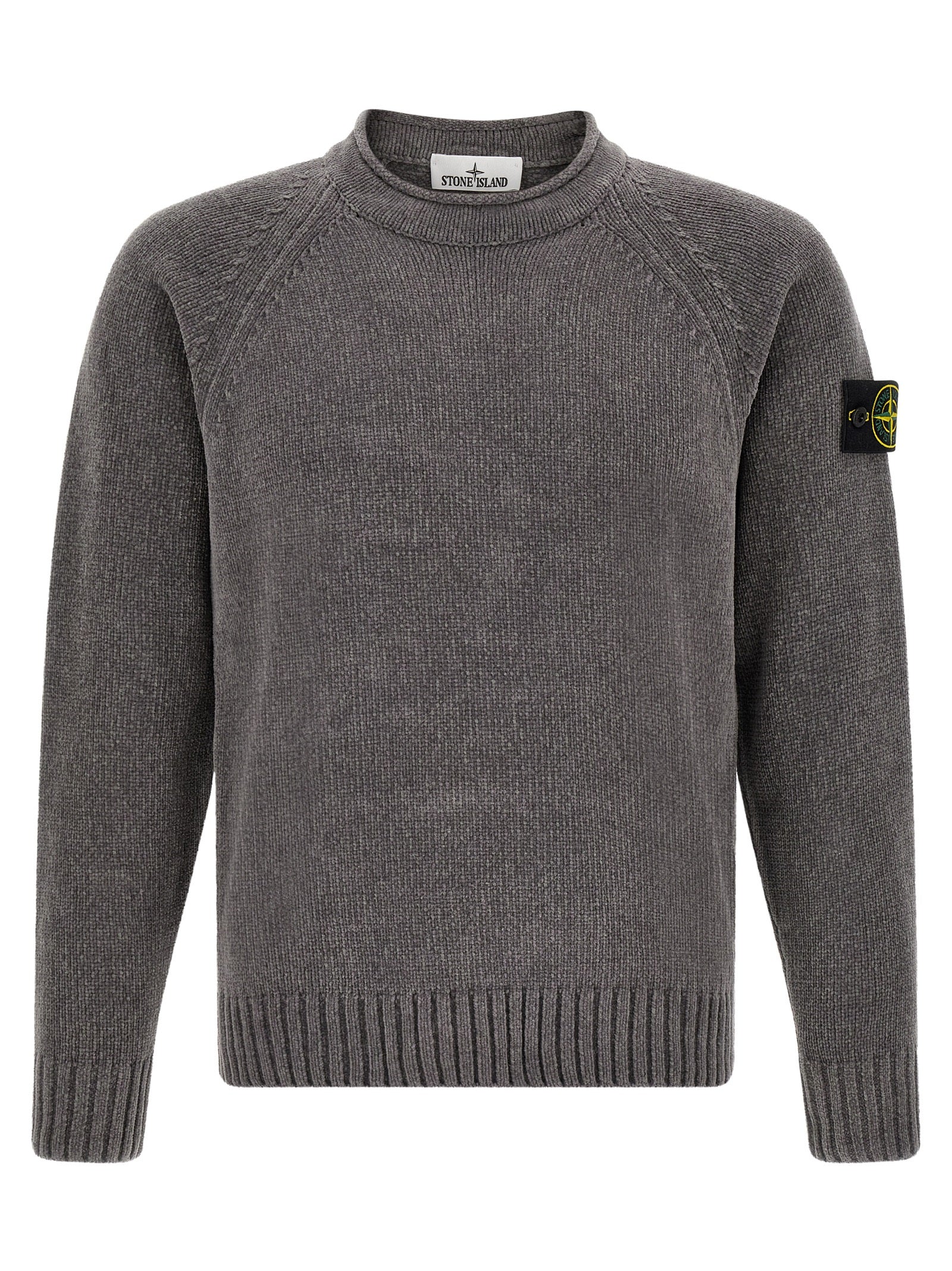 Stone Island Grauer Baumwollcardigan