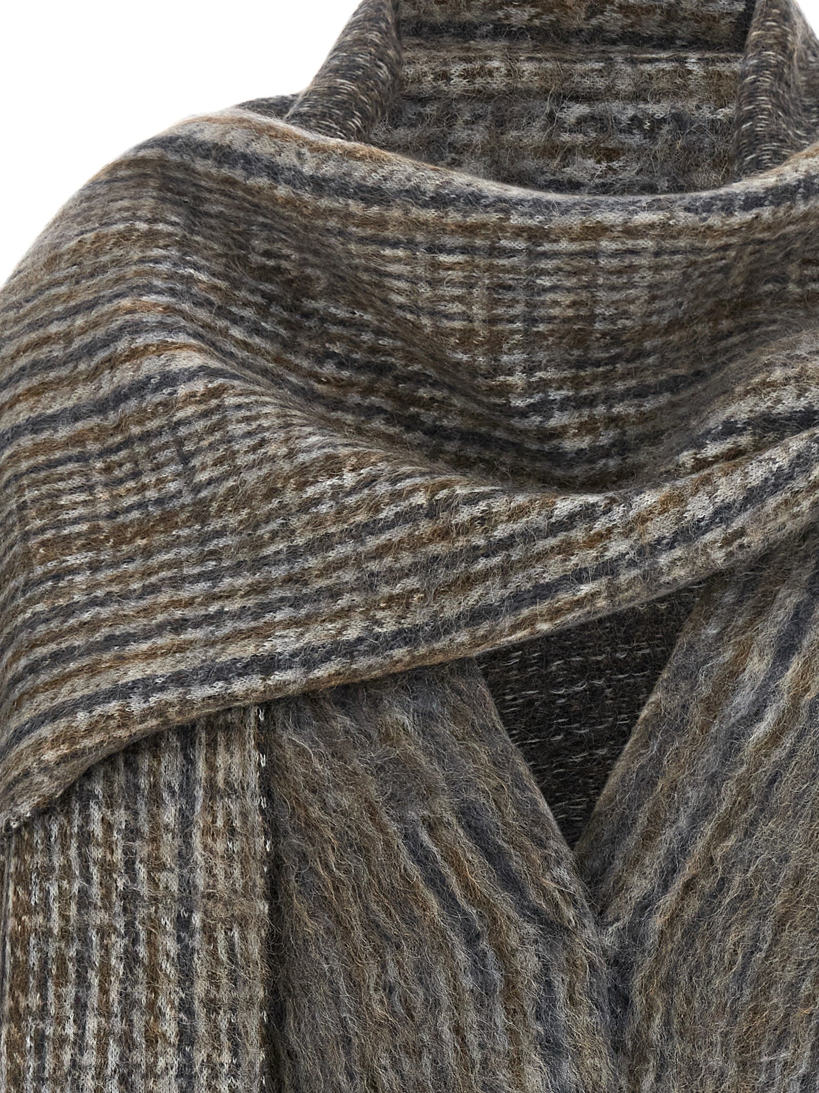 Brunello Cucinelli Grauer Wollcardigan